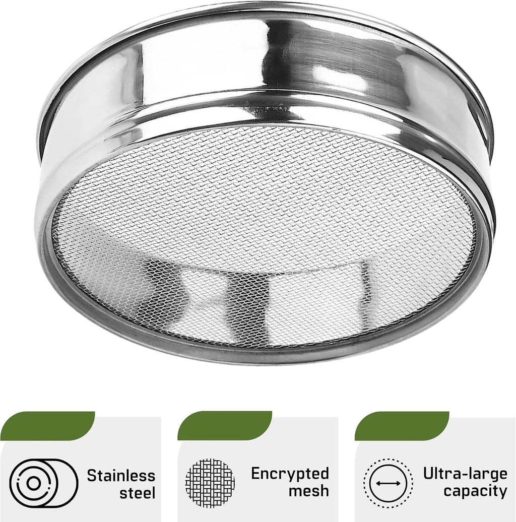 Stainless Steel 4-Tier Seed Sprouting Kit, 6'' Diameter, Indoor Gardening Planter for Microgreens Broccoli Sprouts