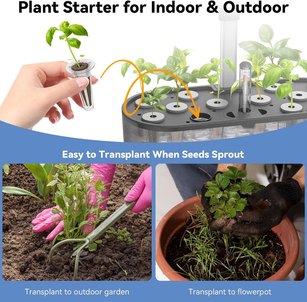 inbloom Grow Sponges, 50 Pcs Replacement Root Planting Pods, Special Design for Hydroponics System, Indoor Garden