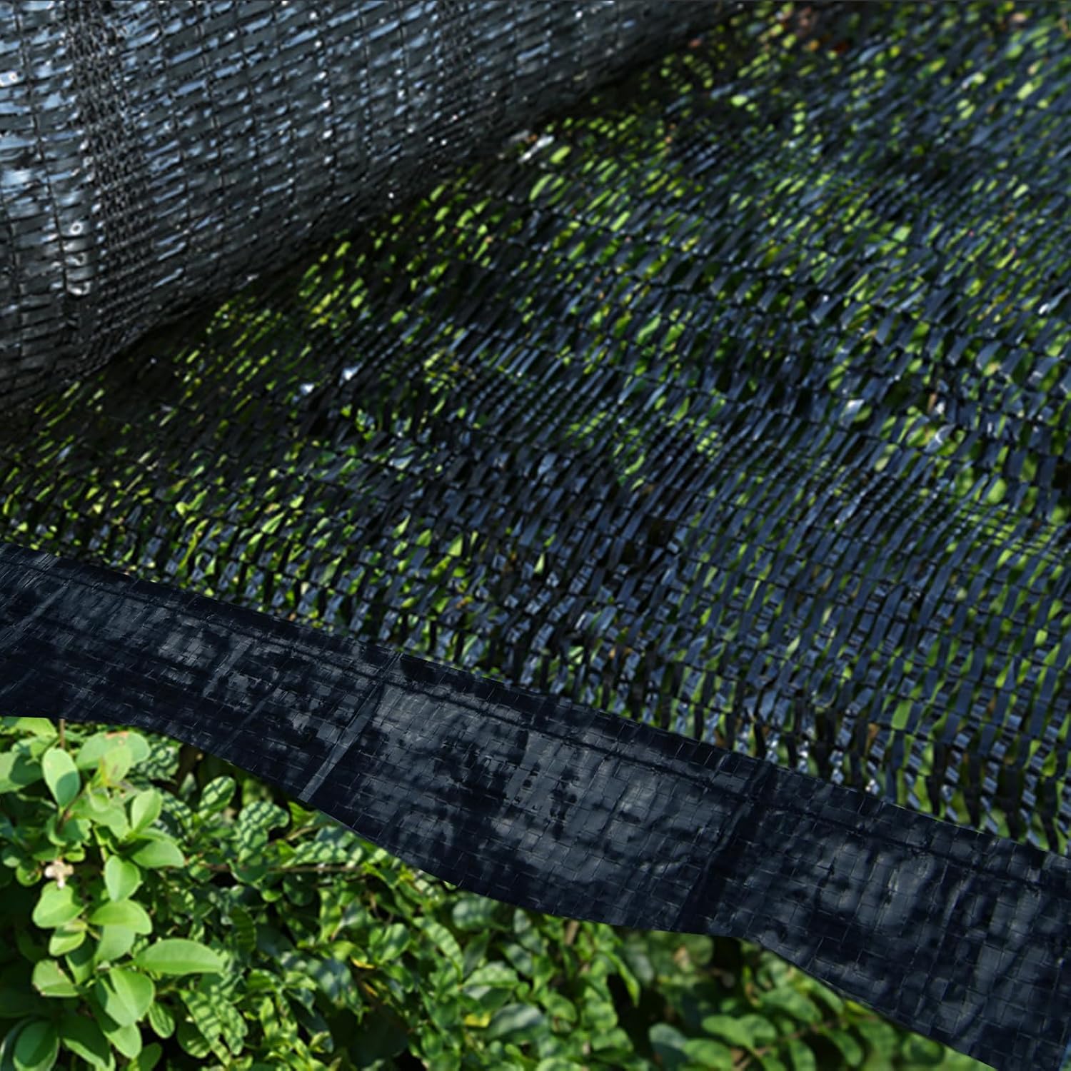 Cliselda 6x50ft Black Shade Cloth w/Grommets for Garden Mesh Tarp Sun Shade | 30% UV Resistant,Durable Netting Sunblock