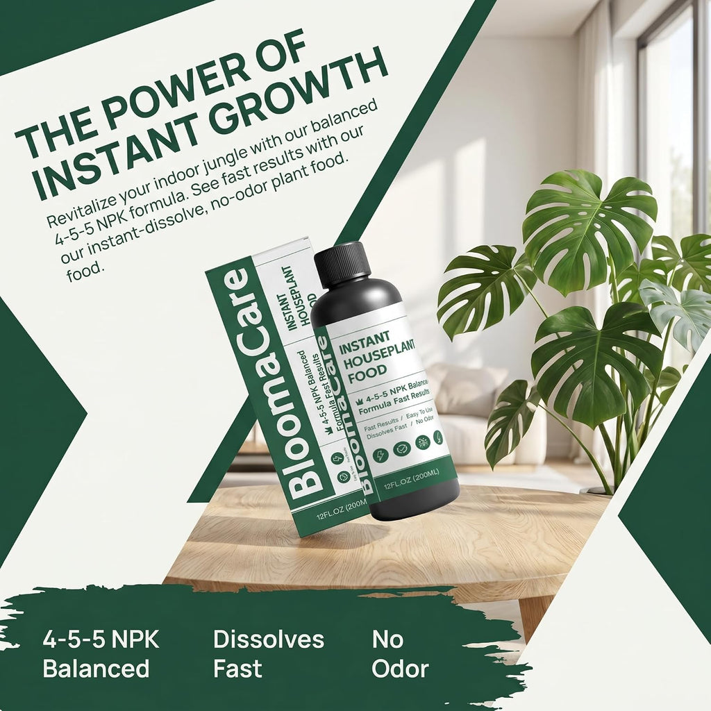 Blooma Care Plant Food,Liquid Plant Food,Liquid Plant Fertilizer - for Indoor Houseplants, All-Natural, Groundwater