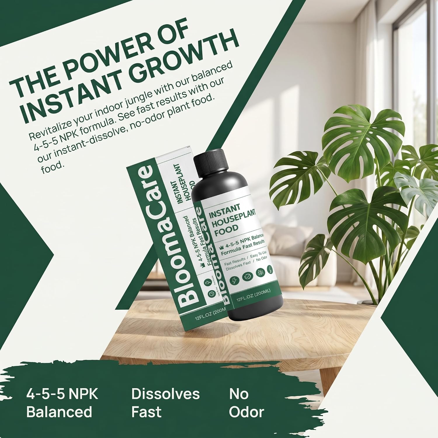 Blooma Care Plant Food,Liquid Plant Food,Liquid Plant Fertilizer - for Indoor Houseplants, All-Natural, Groundwater