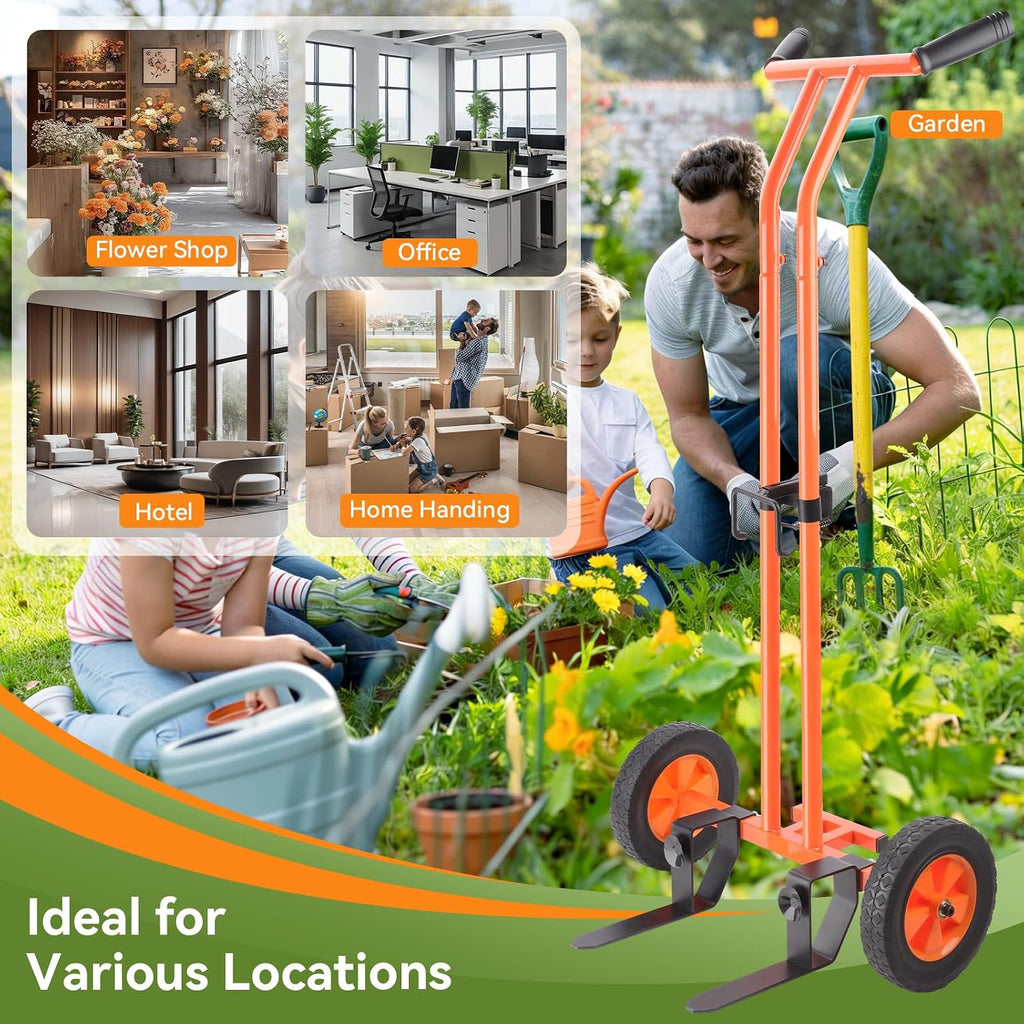 Plant Caddy with Wheels, Plant Dolly Cart, Potted Plant Mover Cart | 187LBS Heavy Duty Plant Dolly with Adjustable