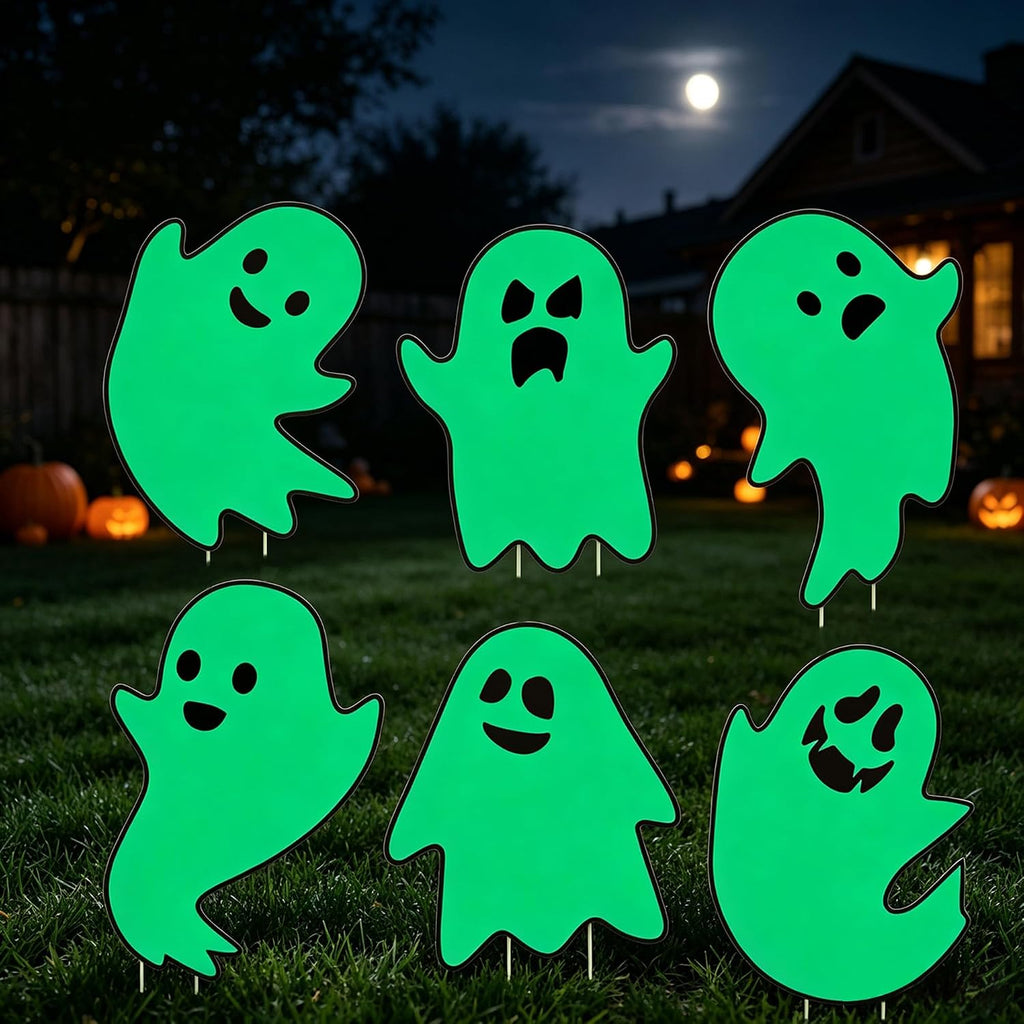 Newwiee 2 Pcs Scary Halloween Curtain Window Silhouette Cover Female Ghost