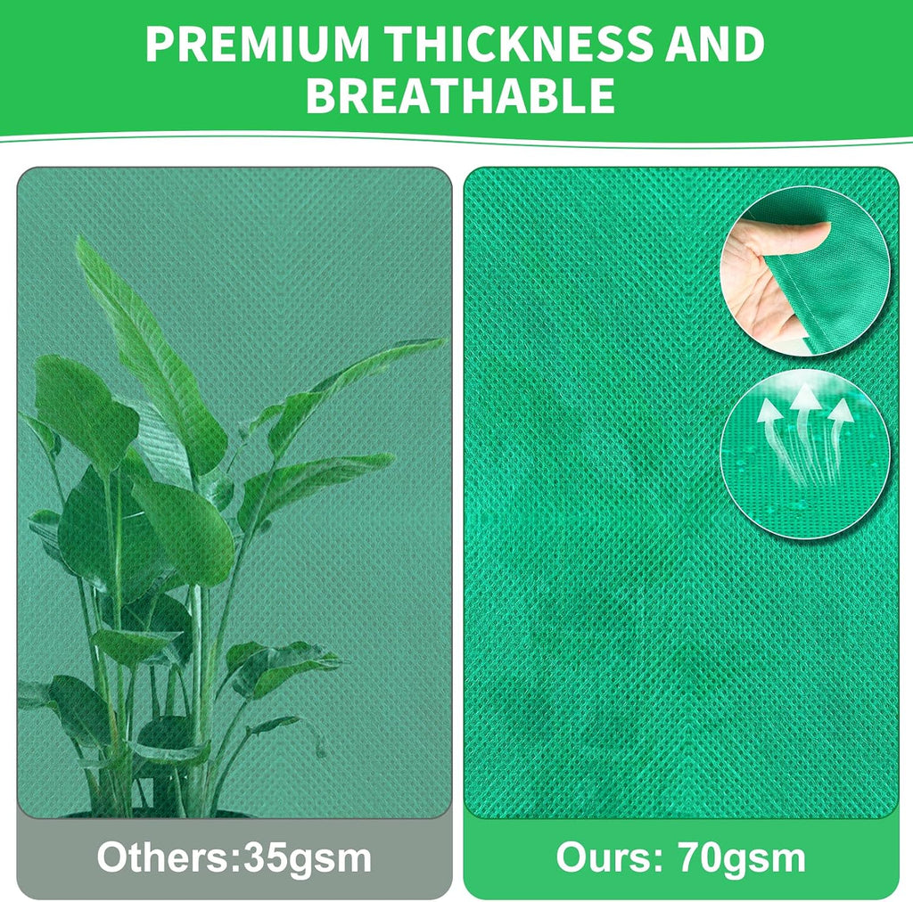 Phopich 4 Pack Plant Covers Freeze Protection 32''W x 48''H 2.5oz/yd² | Winter Tree Frost Blankets Frost Cloths
