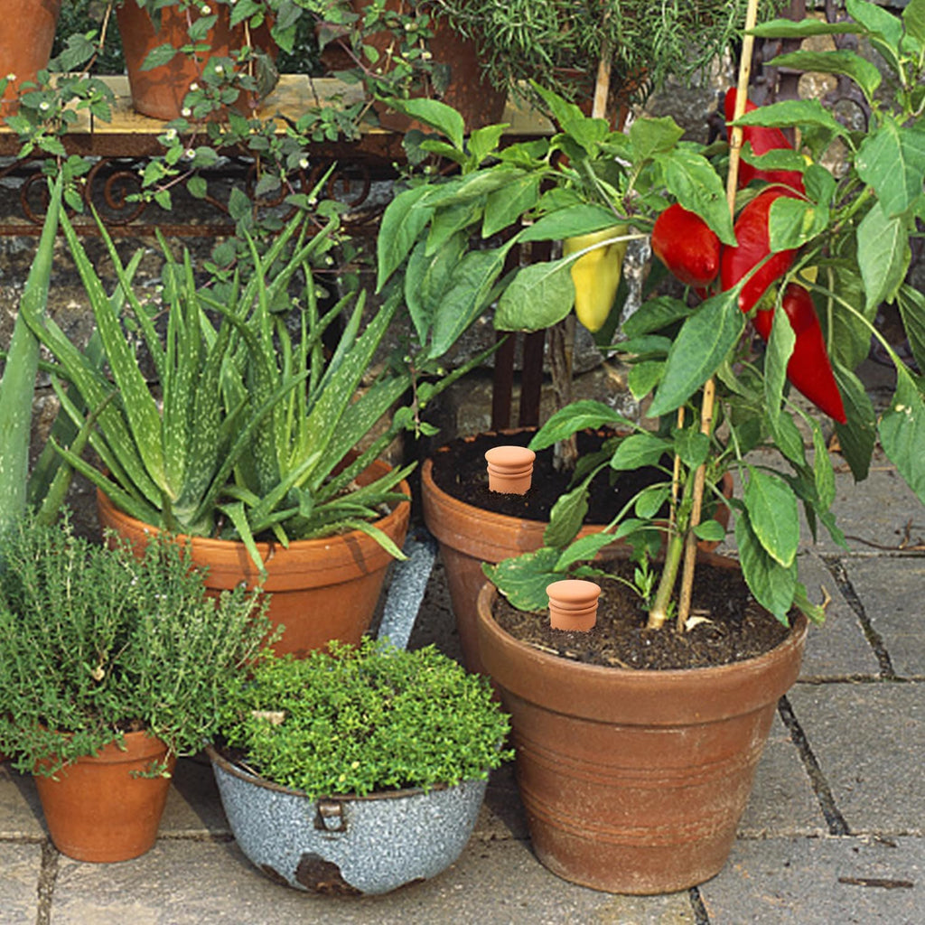 2pcs 10 * 5 * 5in Ollas Plant Watering Globes 61oz Terracotta Watering Pot Watering Bulbs for Outdoor and Indoor Plants