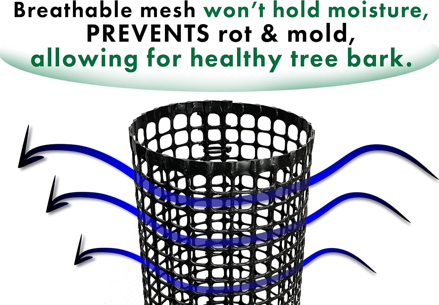 Mesh Tree Bark Protector Guard 48 Inches Tall (5 Pack) Heavy Duty with Zip-Ties, Tree Trunk Protectors from Trimmers