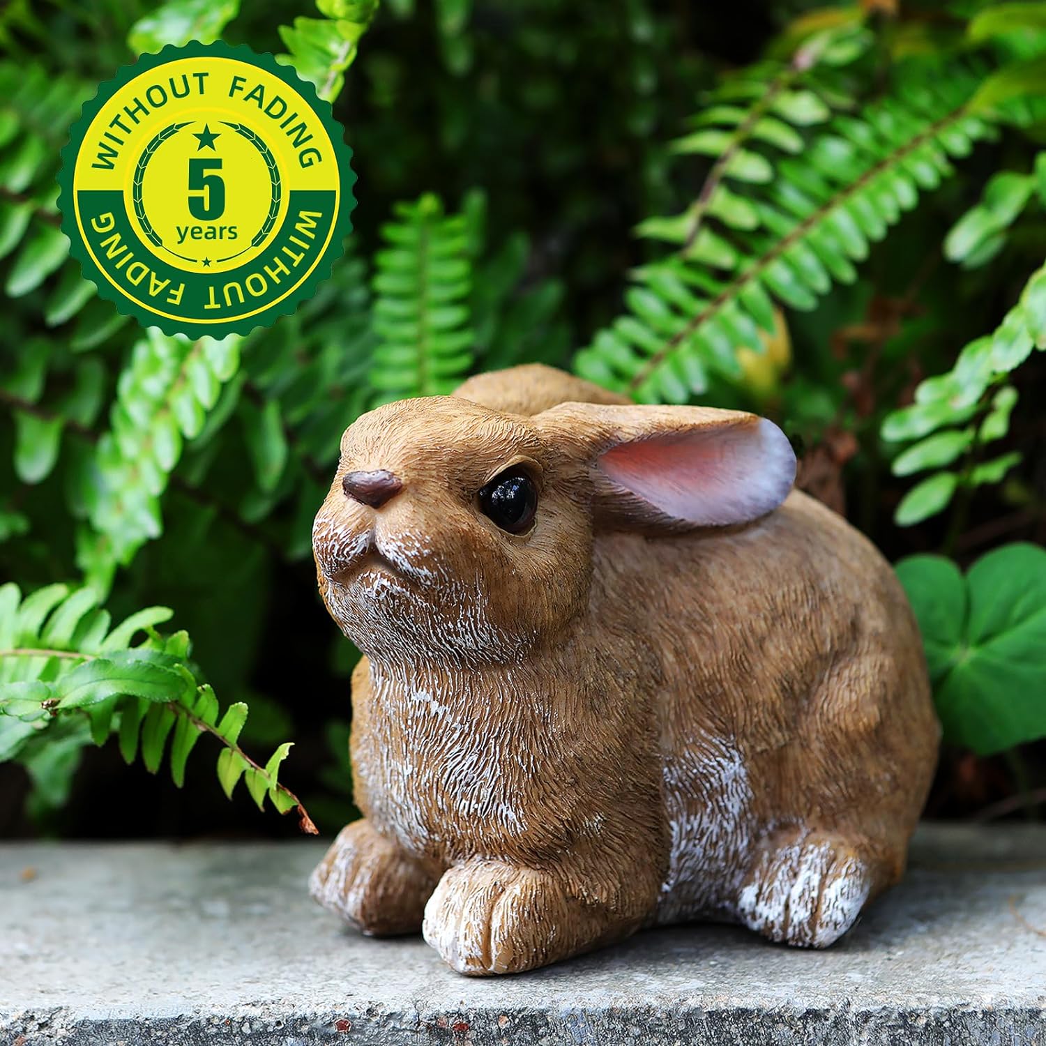 Bunny Decor Set of 3 Resin Easter Garden Statues Outdoor Indoor Home Yard | Easter Rabbit Figurines for Flower Bed