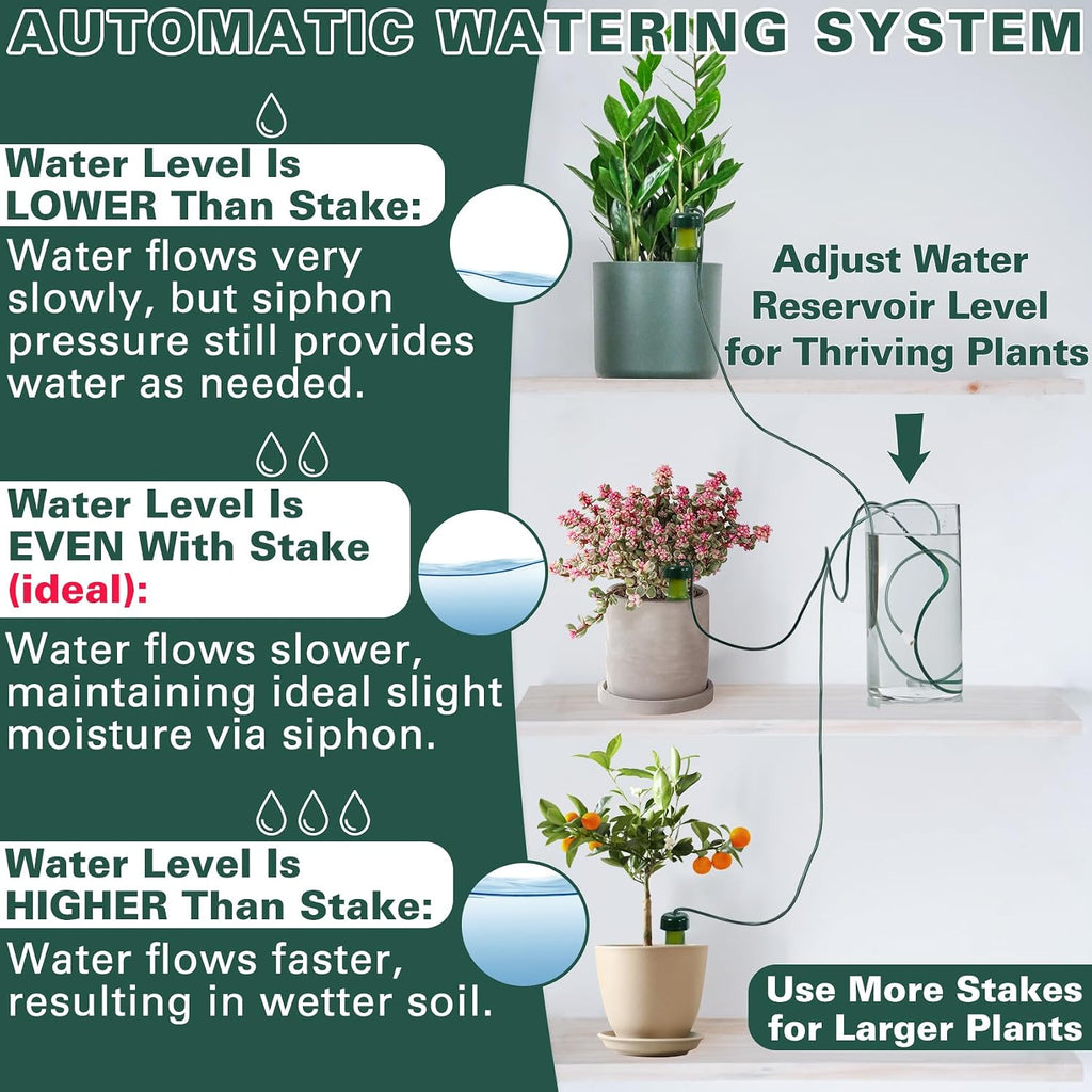 BYDOLL Plant Self-Watering Stakes Automatic Dripper Watering Terracotta Spikes for Indoor Outdoor Plant,Watering Insert