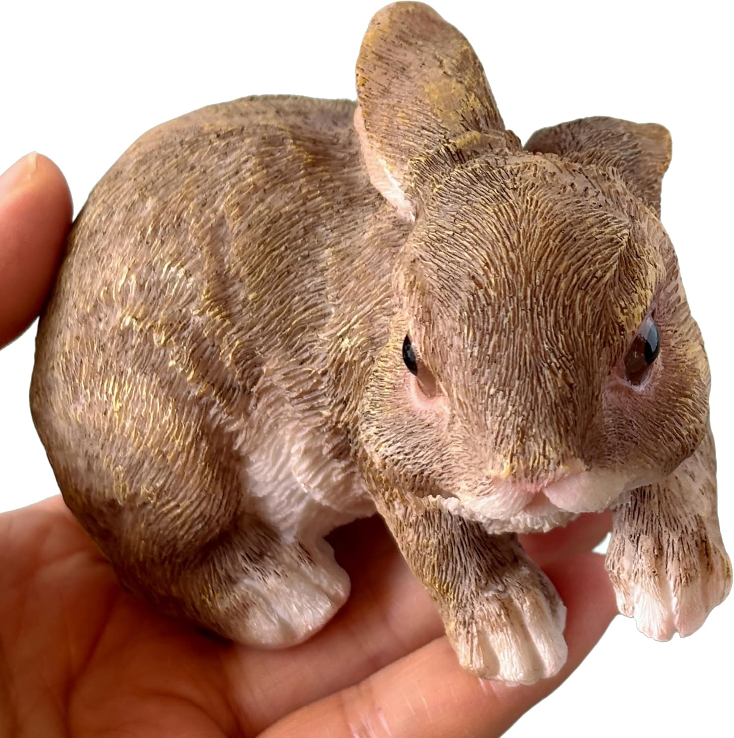 Set of 3 Resin Bunnies Home Decor Rabbit Statues | Yard Decorations, Outdoor, Garden, Shelf, Plant Pot Ornaments