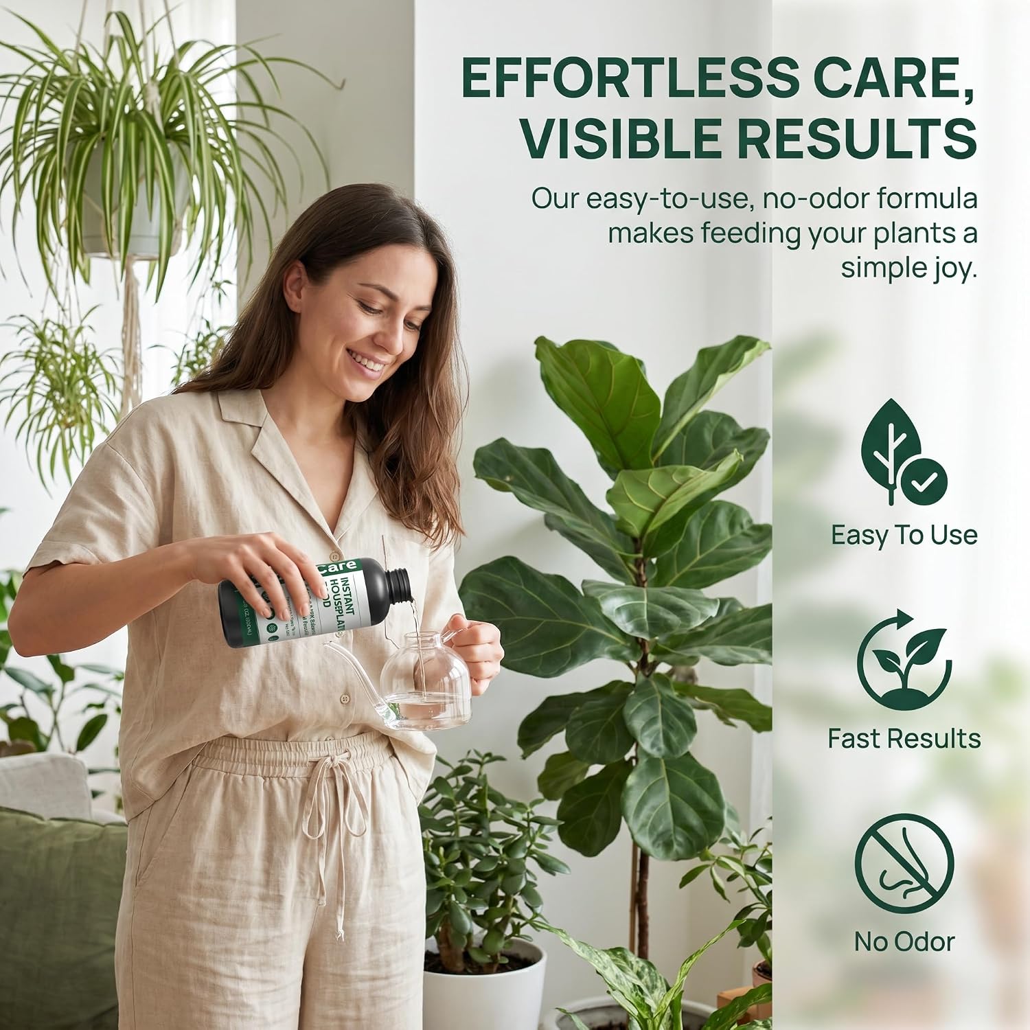 Blooma Care Plant Food,Liquid Plant Food,Liquid Plant Fertilizer - for Indoor Houseplants, All-Natural, Groundwater