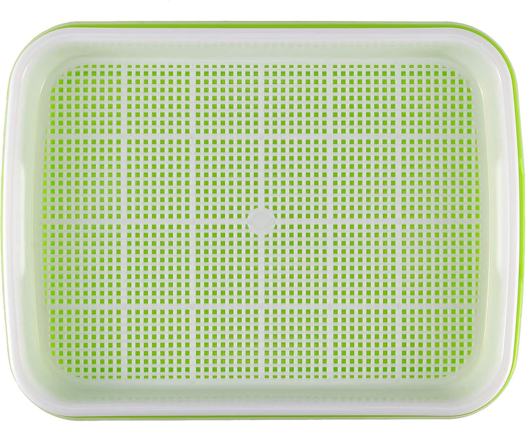 8 Pack Seed Sprouter Tray, BPA Free, Big Capacity Seed Germination Tray, Healthy Wheatgrass Seeds Grower with Lid for