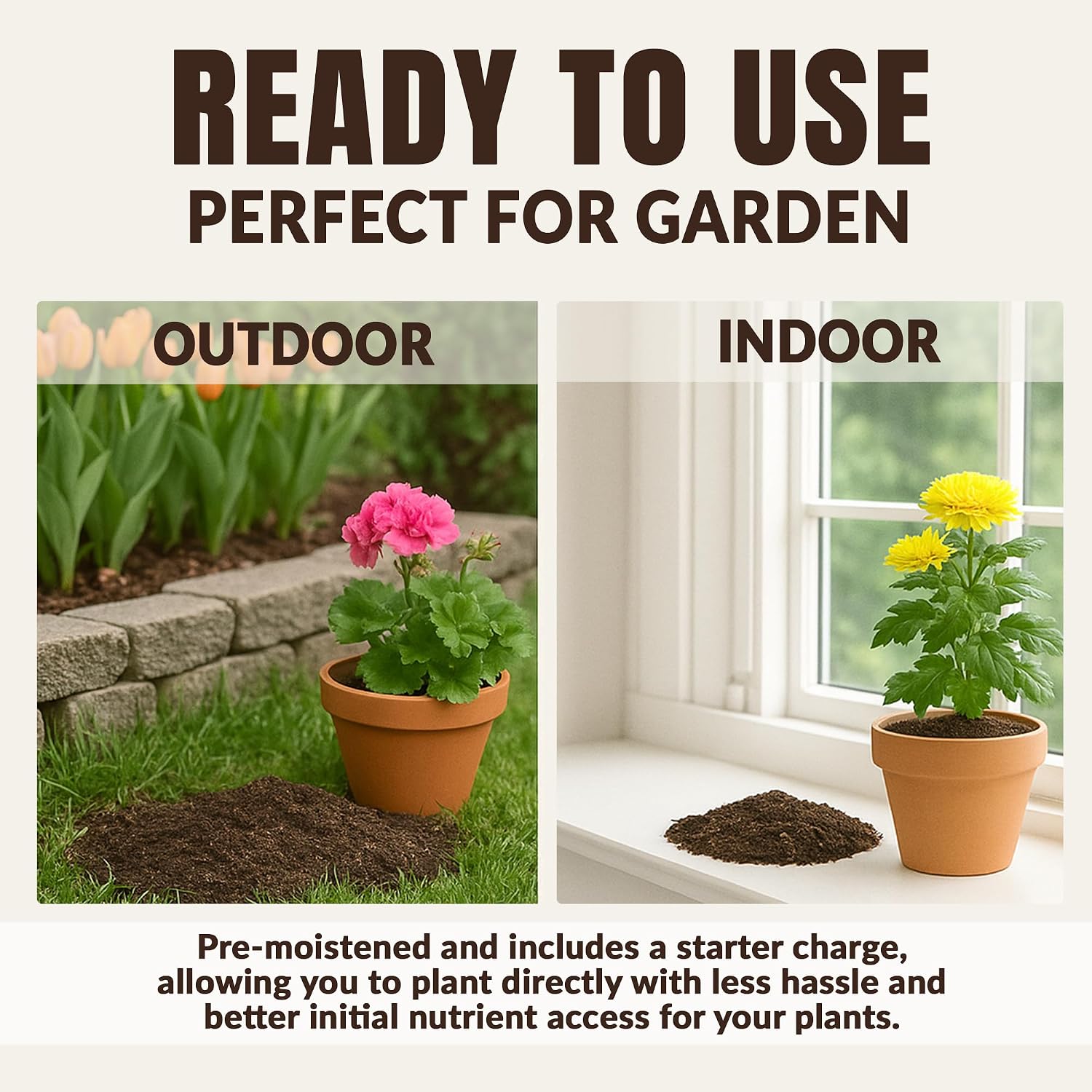 Germination Mix with Peat Moss, Fine Perlite & Vermiculite - Perfect for Seed Germination, Plugs, and Cutting