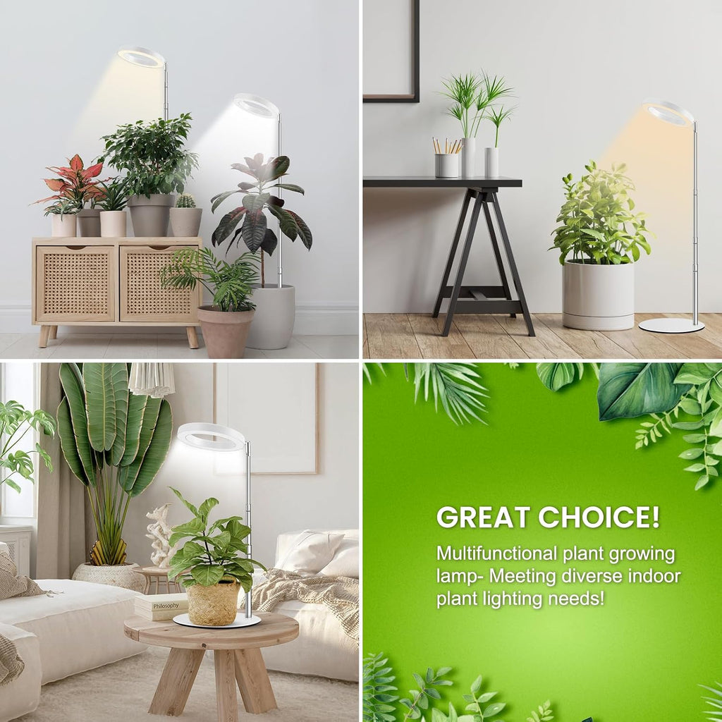 Kullsinss Grow Lights for Indoor Plants, 80 LEDs Full Spectrum Plant Lights for Indoor Growing with 2 Mounting Options