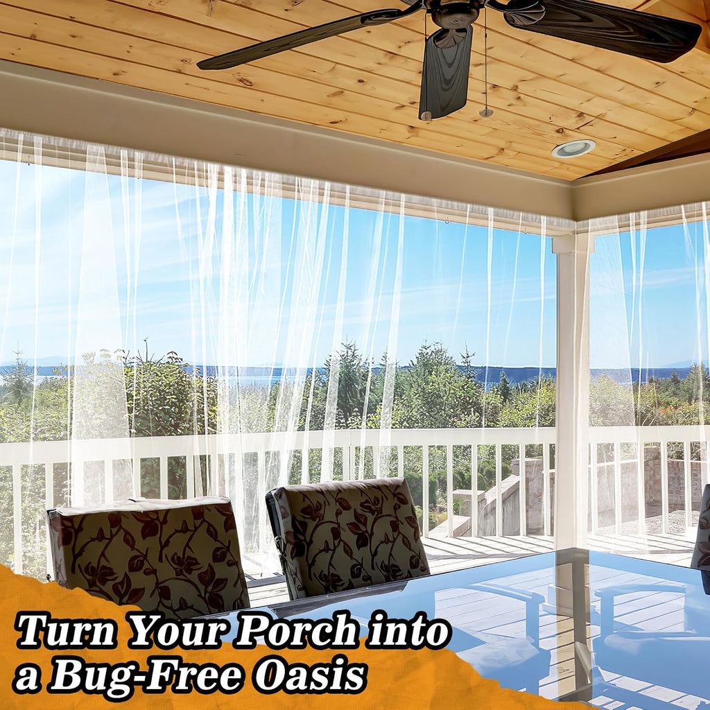 33x10ft Ultra-fine Mesh Mosquito Net, Patio Screen Netting, 1Pc White | Breathable, Easy to Cut, Bird Insect Pest Bugs