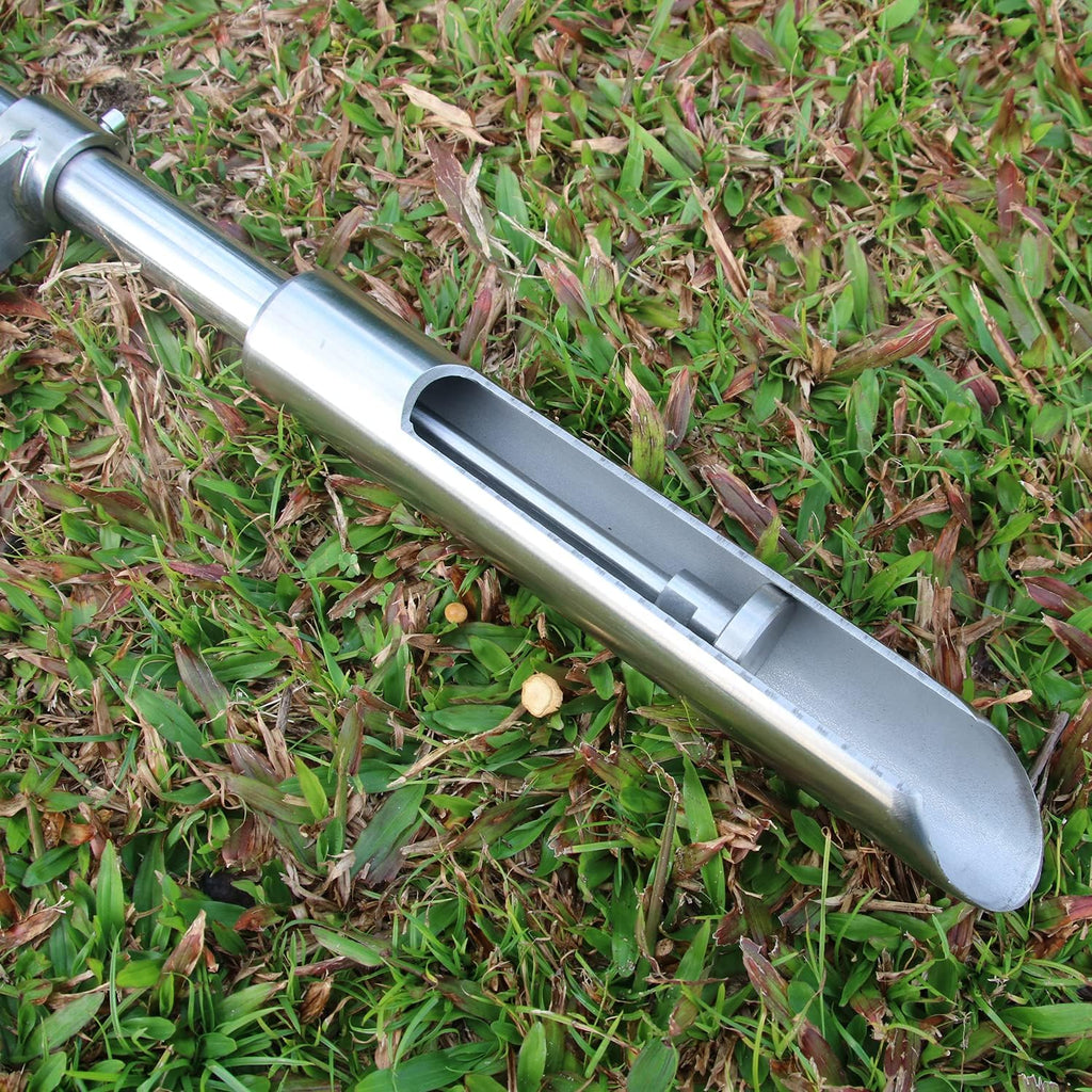 Soil Sample Probe 40” with Ejector and Foot Pedal,Soil Probe Stainless Steel T-Style Handle Soil Test Kit,Soil Probe
