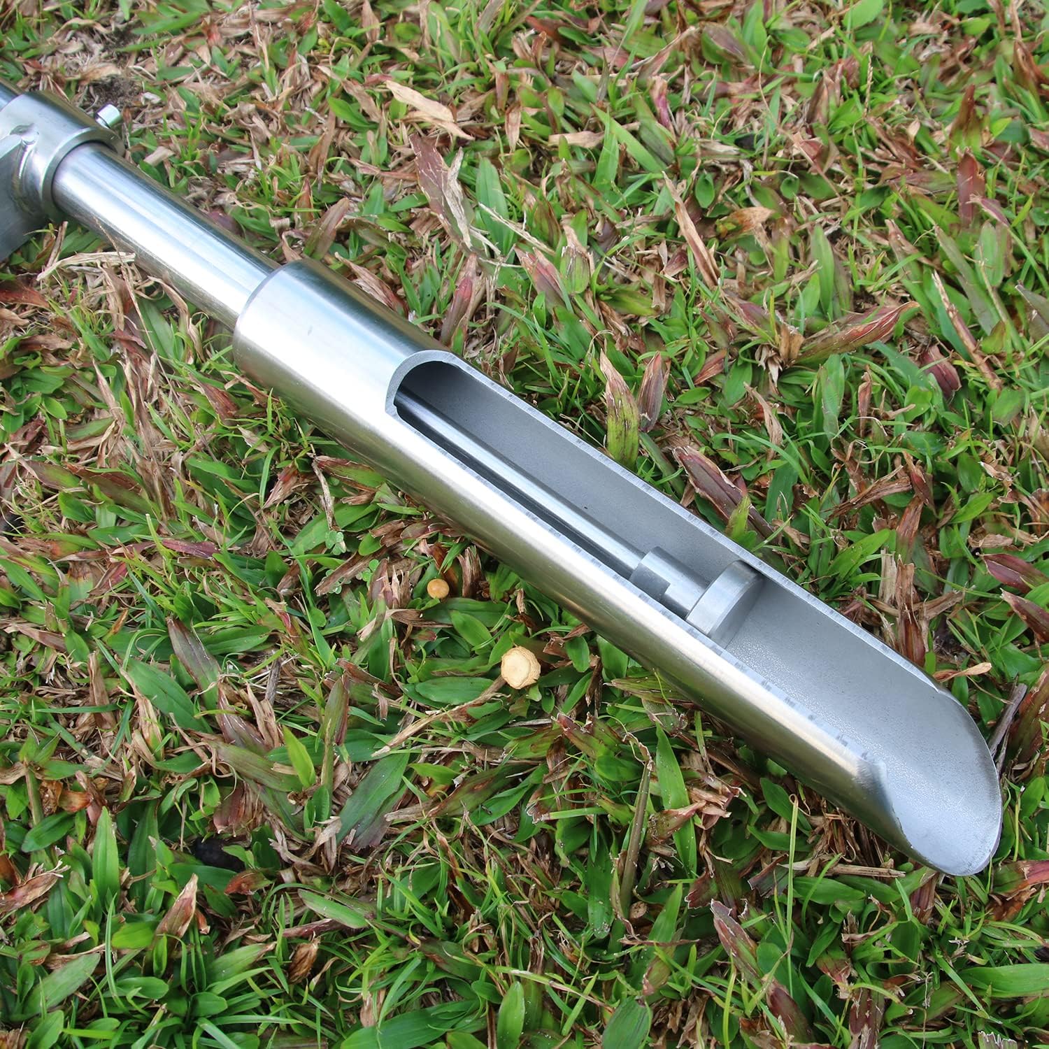 Soil Sample Probe 40” with Ejector and Foot Pedal,Soil Probe Stainless Steel T-Style Handle Soil Test Kit,Soil Probe