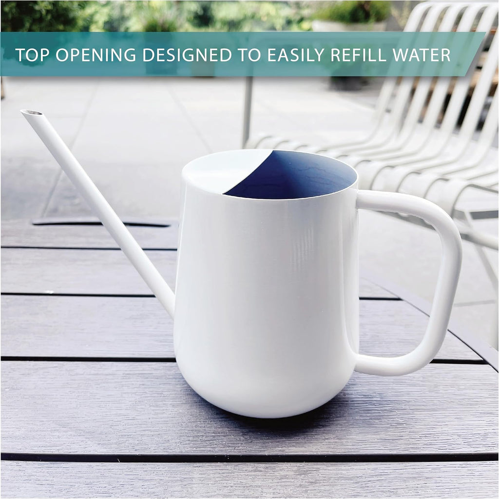 Metal Watering Can for Indoor Houseplants Outdoor Garden Long Sprout Water Can for Succulents Herb Bonsai Modern Garden