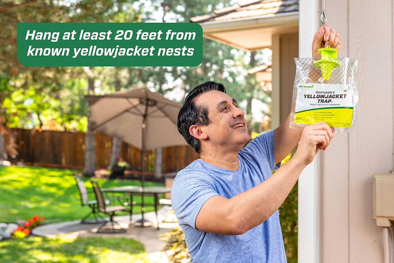 RESCUE! Disposable Summer Yellowjacket Trap - Mountain & Pacific Formula - 6 Traps