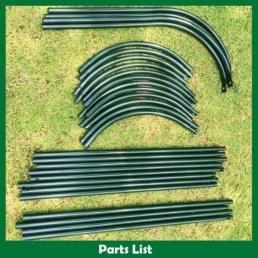 Tower Obelisk Garden Trellis 100% Metal 6.3 Feet Tall Plant Support for Climbing Vines and Flowers Stands,Black Green