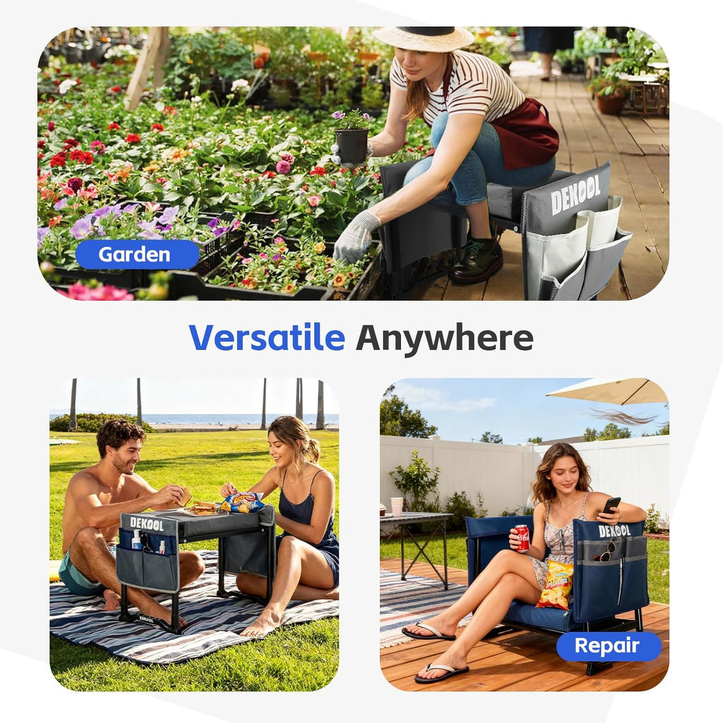 Foldable Garden Kneeler Seat, Garden Stools for Seniors, Heavy Duty Stool | Practical garden stools for seniors