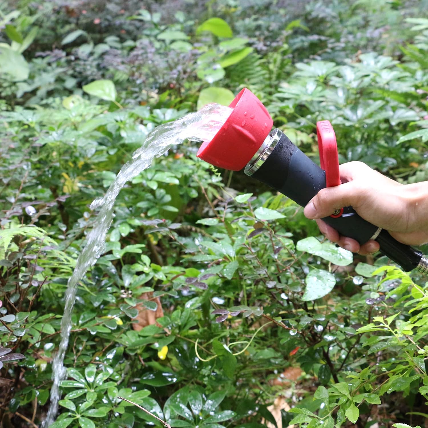 Industrial Fireman's Garden Hose Nozzle High Flow, Professional High Volume Classic Fireman Style Spray Nozzle, Heavy