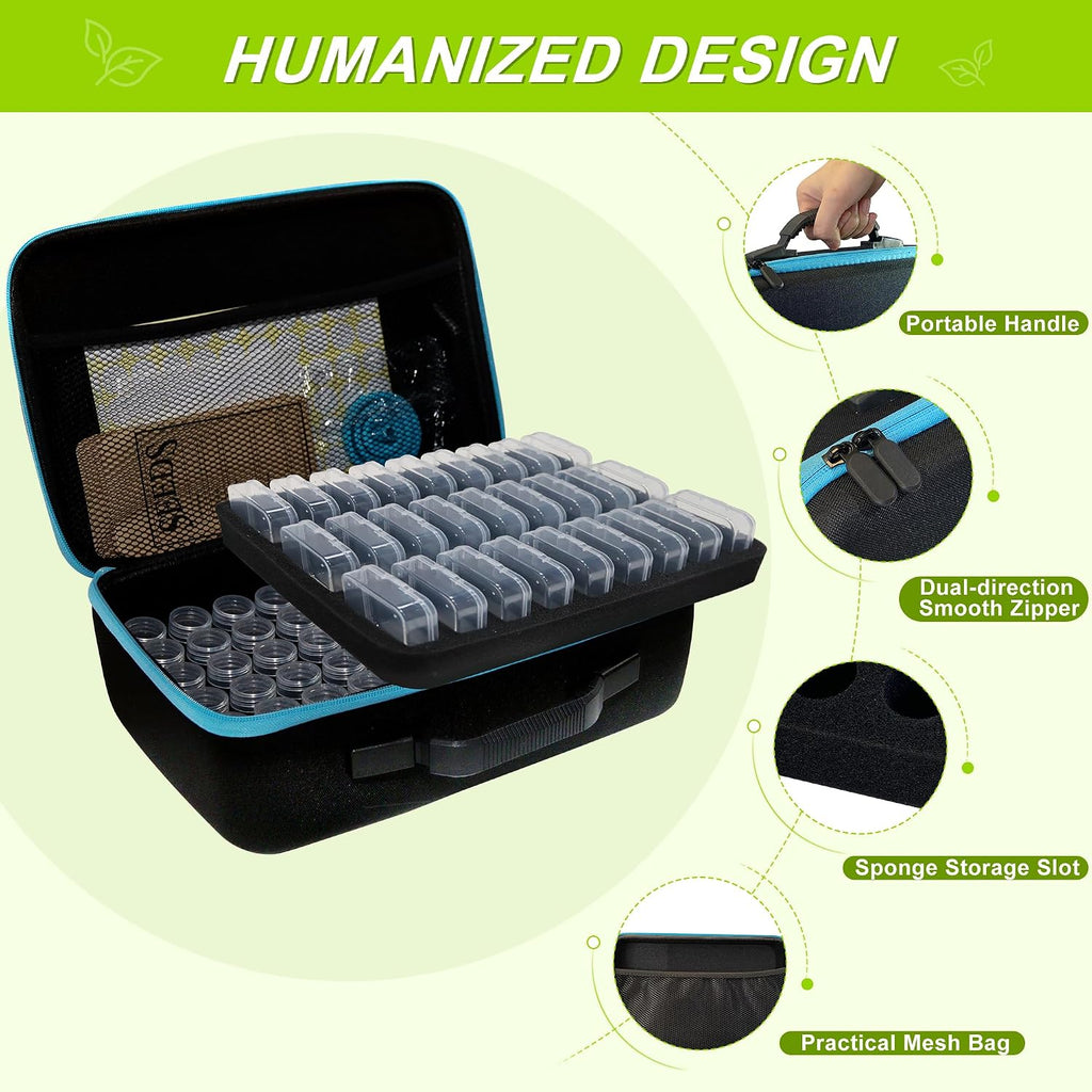 87 Slots Seed Storage Organizer Box with 20 Envelopes, Large Capacity Seed Storage Container with Zipper Bag, Label