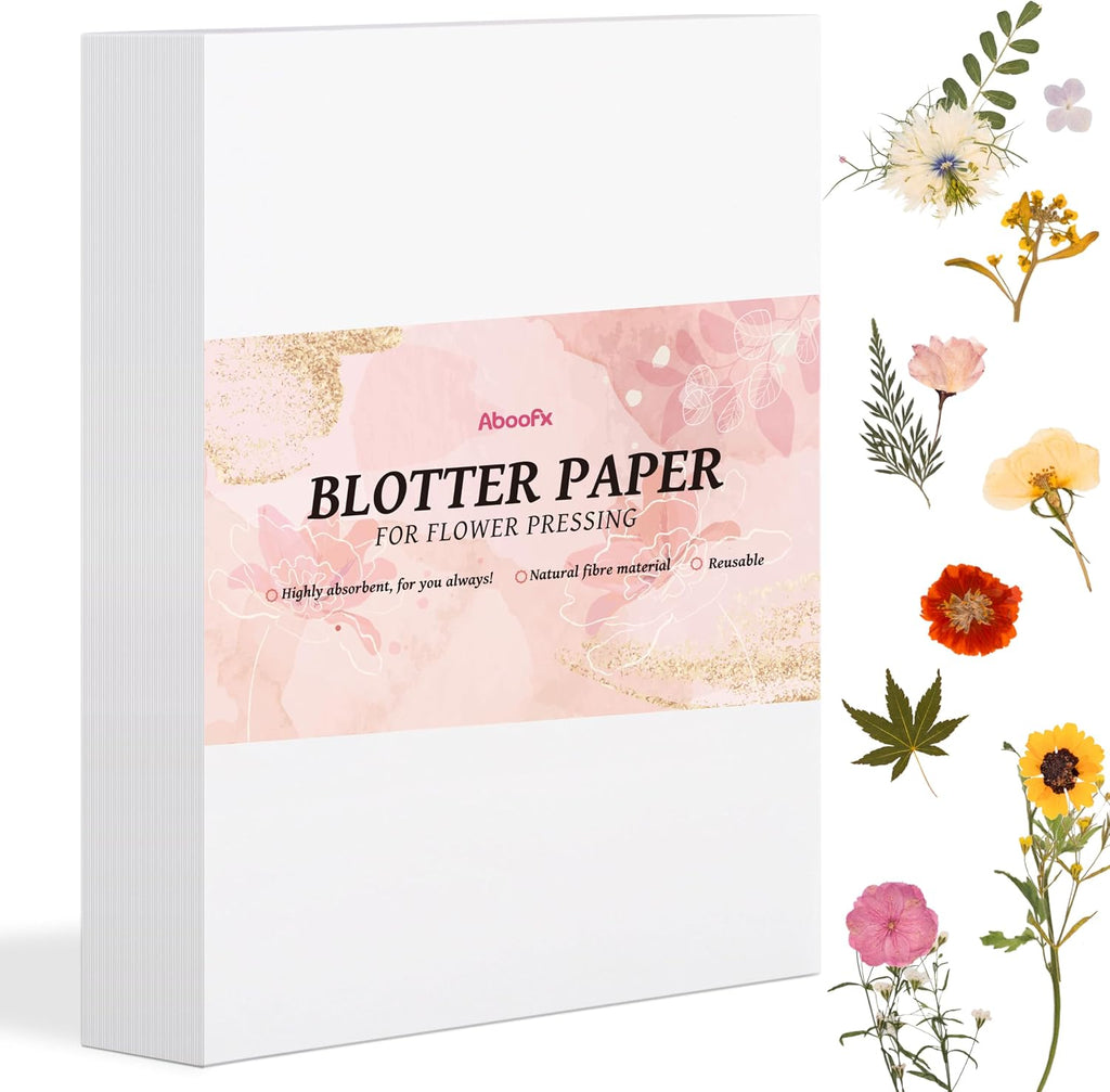 Aboofx 42 Sheets A4 Blotting Paper for Flower Press
