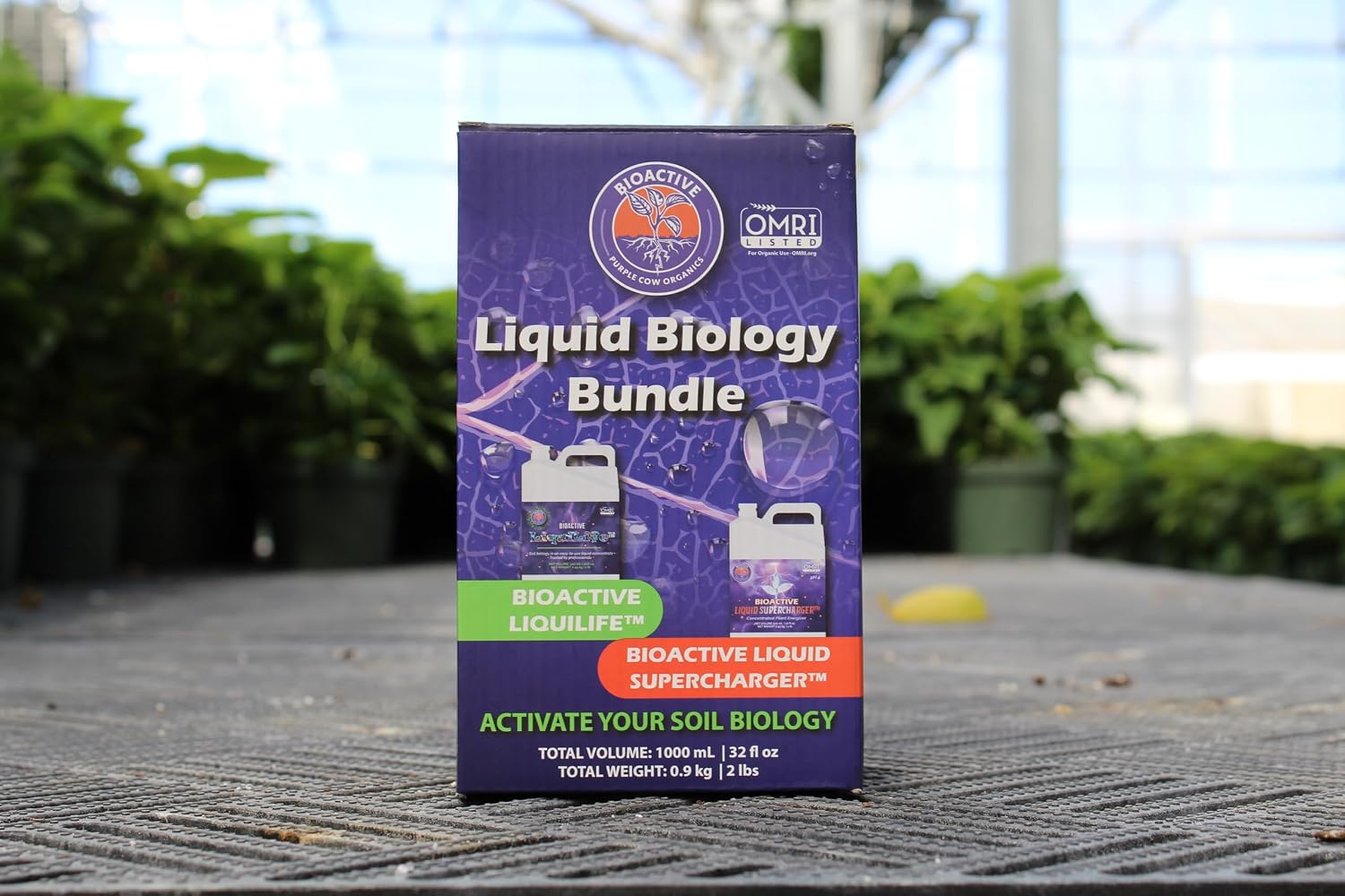 Purple Cow Organics Liquid Biology Bundle Concentrate - Indoor/Outdoor, Plant Growth Stimulator, Soil Conditioner