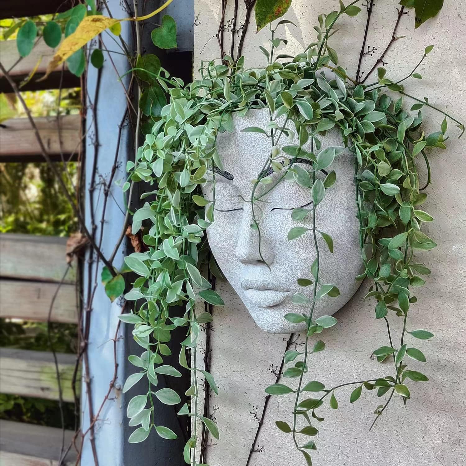 Face a Planter Pot,Face Flower Pot Hanging Indoor Outdoor Wall Decoration | Face Flower Pot Hanging Wall