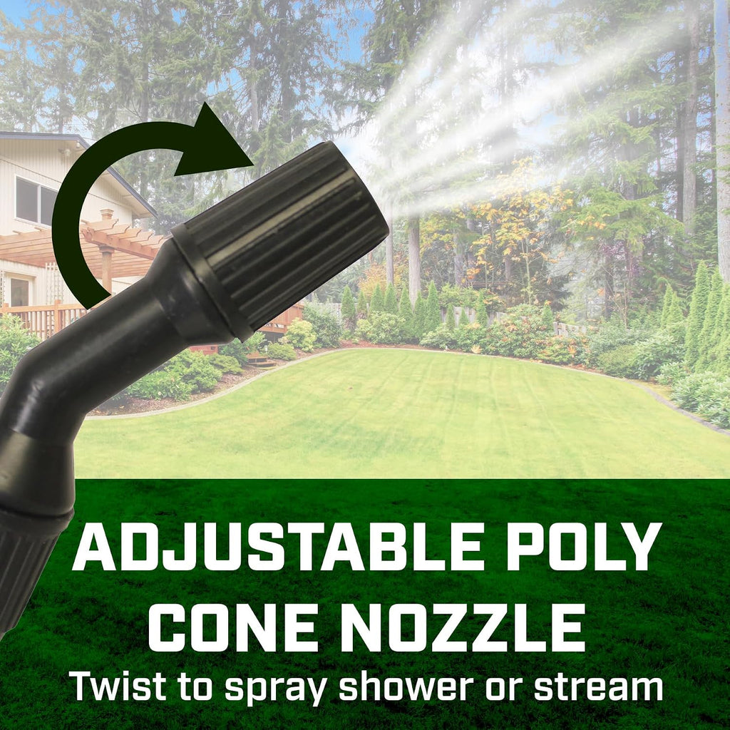 Spectracide 16412 1 Gallon Multi-Purpose Lawn & Garden Poly Tank Sprayer, Made in the USA, Adjustable Cone Nozzle