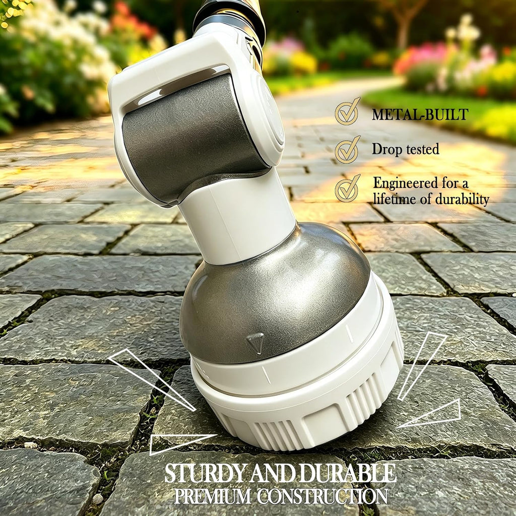 Garden Hose Nozzle Heavy Duty Metal Water Hose Sprayer | Heavy Duty Metal Spray Nozzle With Thumb Control.