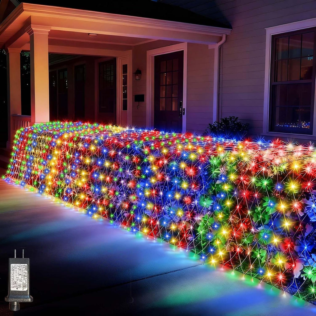 LitHome 21FT x 5FT Christmas Net Lights Outdoor Mesh Lights Connectable