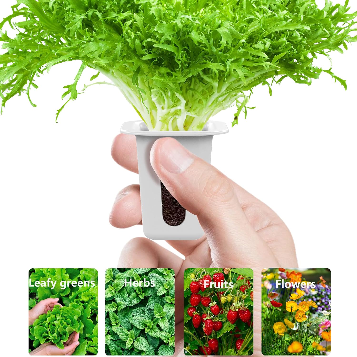 80Pcs Hydroponic Grow Sponges and 40Pcs Grow Baskets for Hydroponics Growing System，Ideal for NFT Systems，Seedling