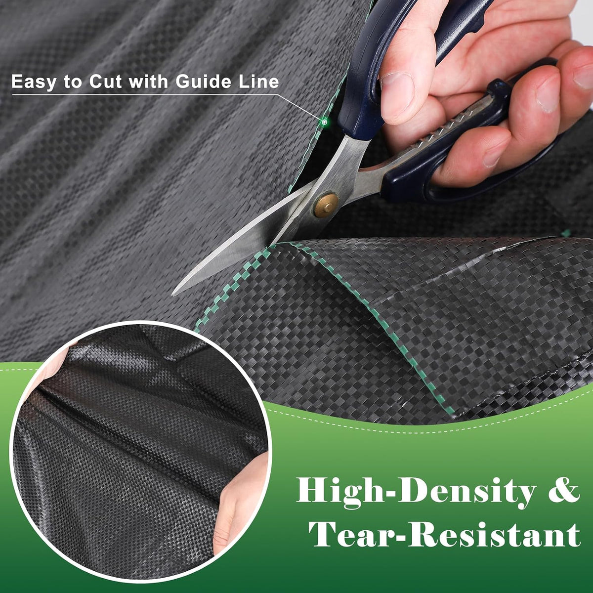 4FT x 100FT Landscape Fabric Weed Barrier Fabric, Heavy Duty 3.2oz Ground Cover Geotextile Fabric for Gardening, with