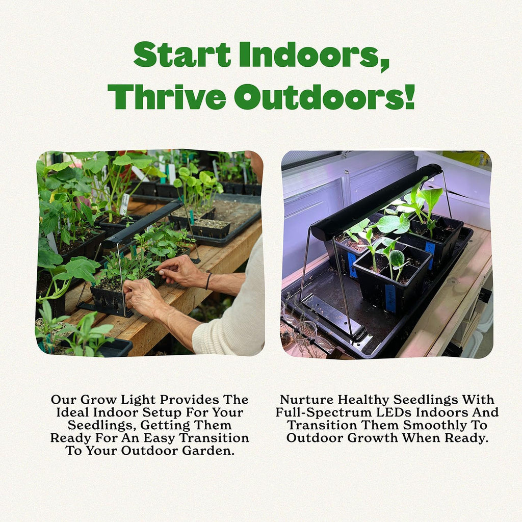 Seed Starting Grow Light – Full-Spectrum LED with Adjustable Height for Indoor Seedlings | Energy-Efficient