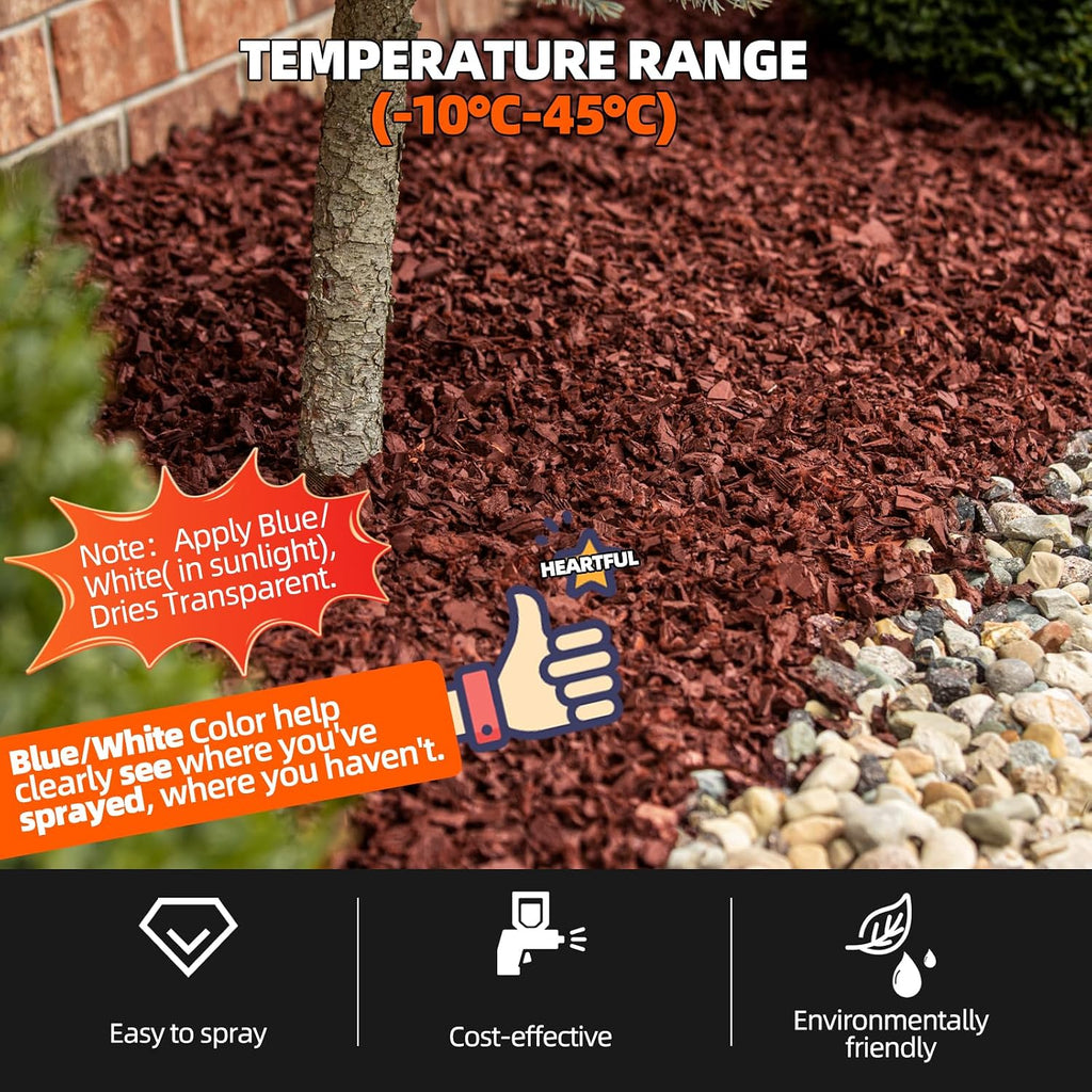 Mulch Binder with Sprayer -27OZ Ready to Use Rock Glue for Landscaping, Fast-Dry Landscape Rock Glue, Gravel