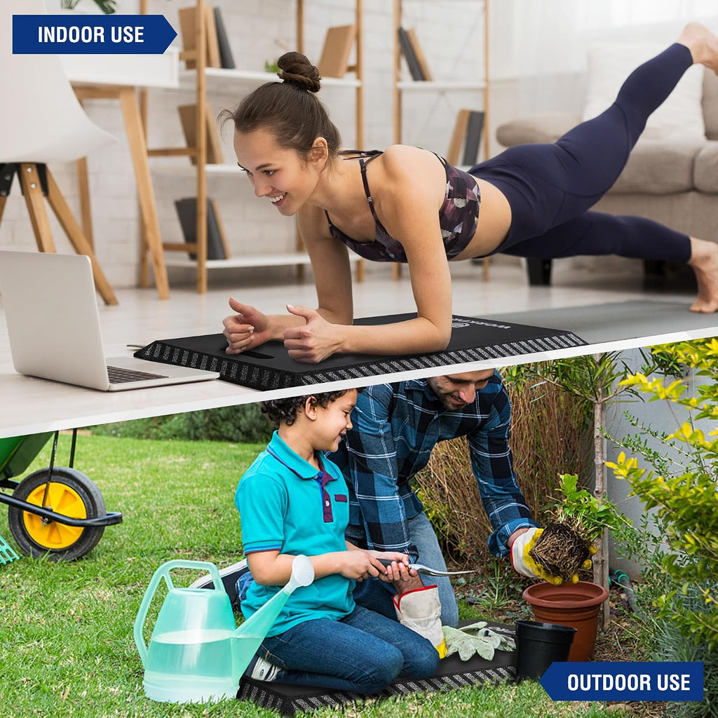 WORKPRO Extra Thick Kneeling Pad, Black, 28 x 16 x 1.2in | Soft NBR Foam Knee Cushioning, Extra Large Foam Kneeler Mat