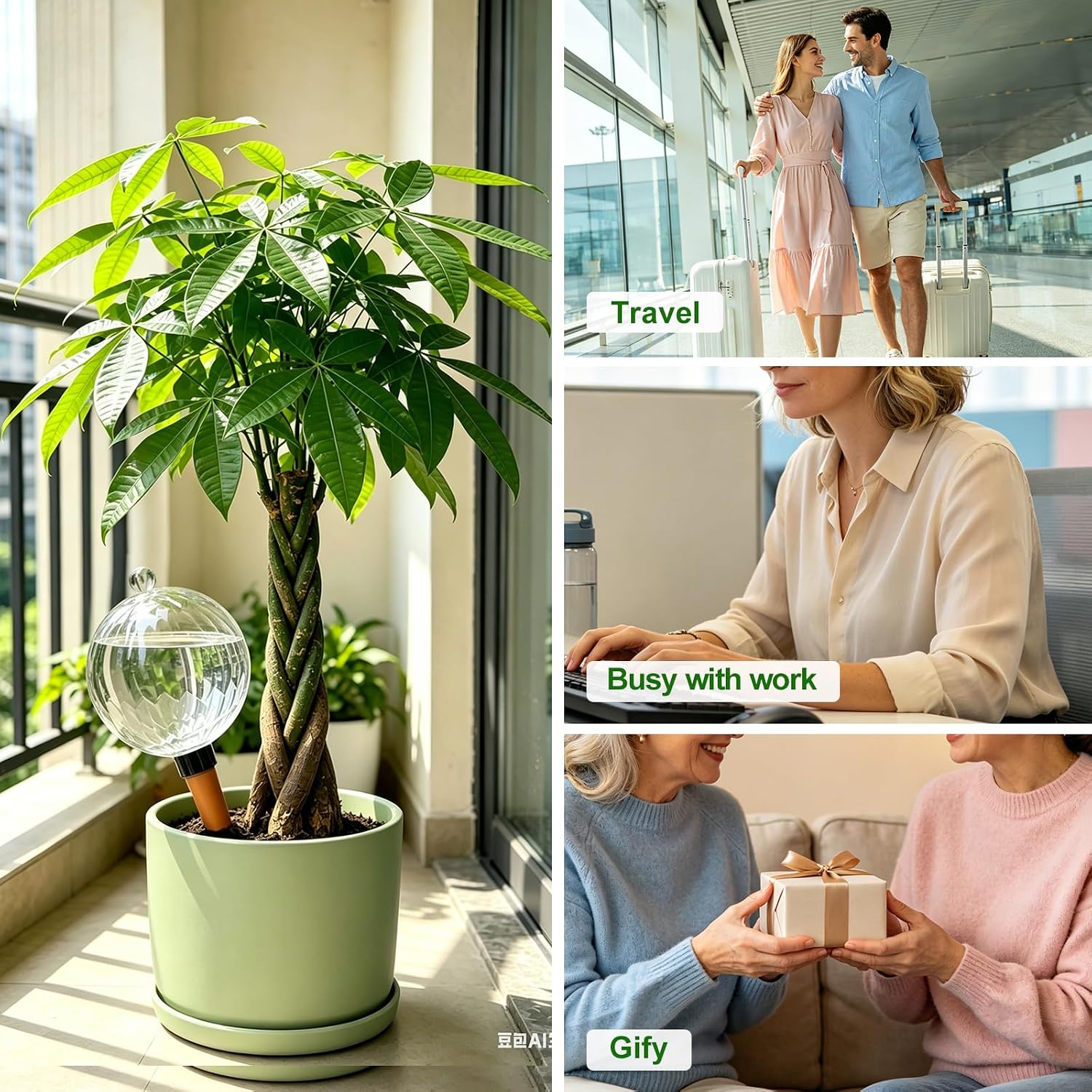 26oz Extra Large Self Watering Globes, Plant Watering Globes, Water Globes, Plant Water Bulbs, Watering Bulbs for