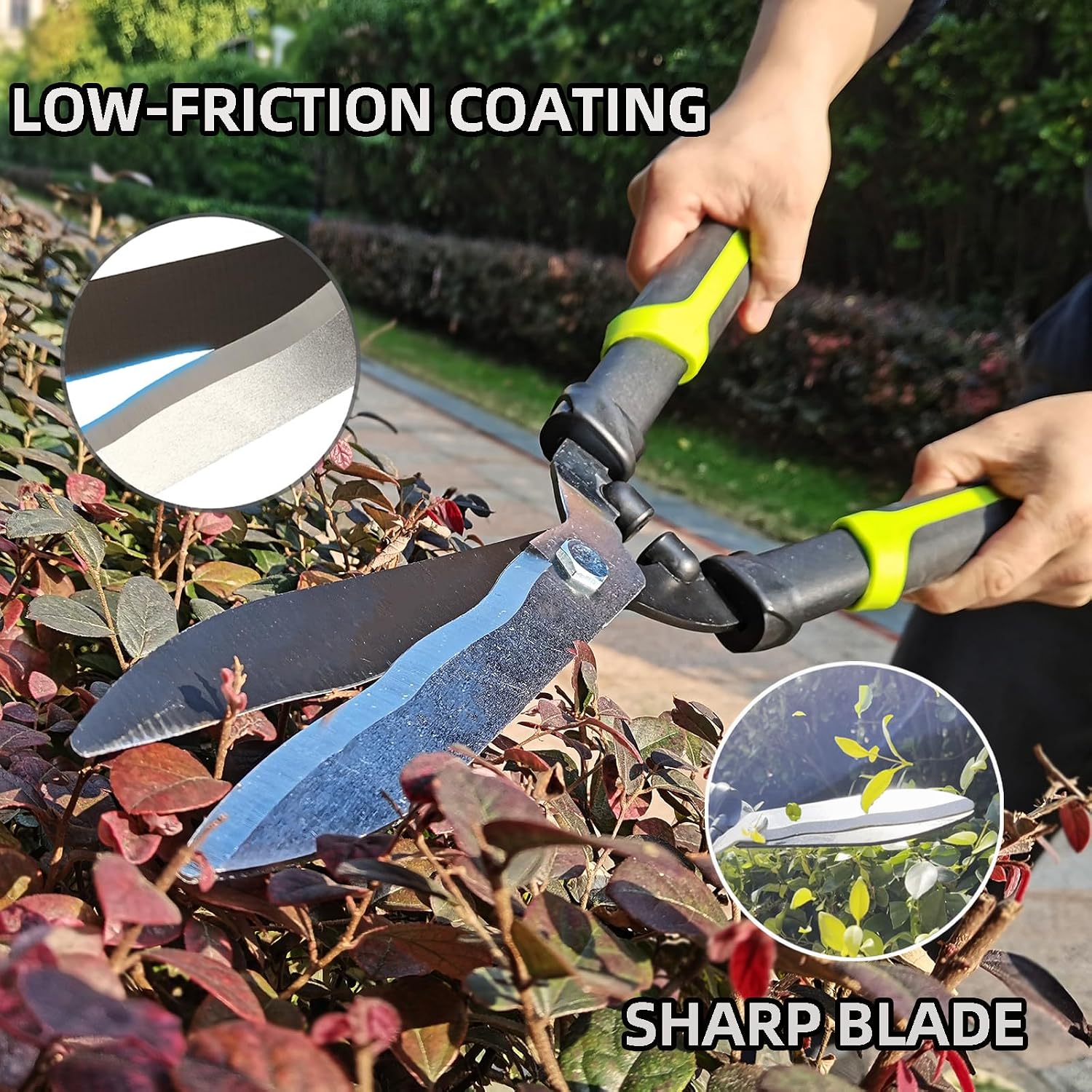 YRTSH Loppers Hedge Clippers & Pruners Combo Set 3-Piece Hedge Shears | Sharp Tree Trimmer Branch Cutter for Yard, Lawn