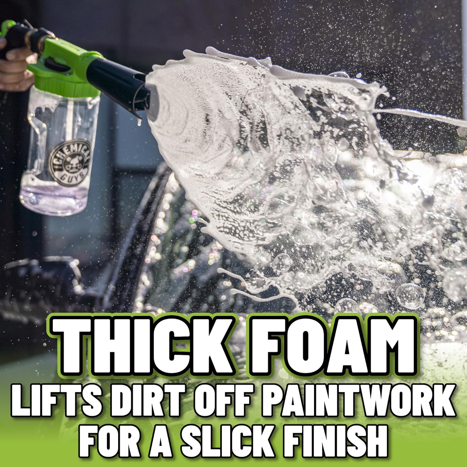 Chemical Guys, TORQ Foam Blaster 6 Cannon, Garden Hose Attachment for Cars | Sprays thick clinging suds straight off
