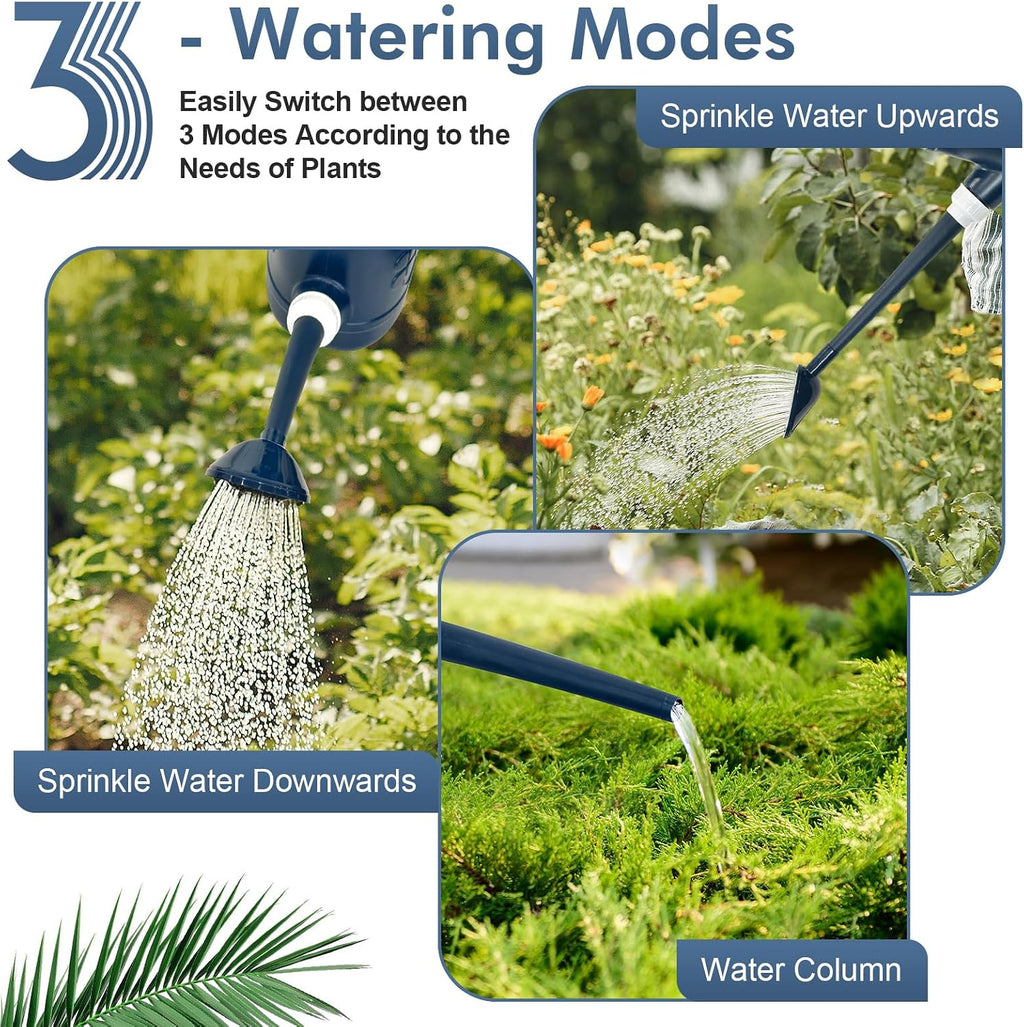 2 Gallon Watering Can, Outdoor Watering Can, Long Spout Large Water Can | Plant Water Can, Removable Long Spout