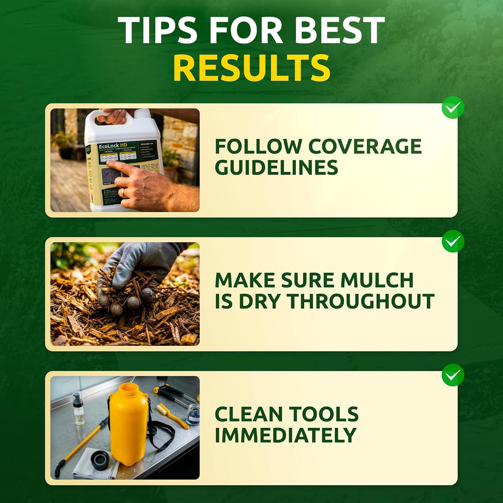 Rock & Mulch Glue for Landscaping Sprayer, Gravel Stabilizer 1 Gal | Outdoor Pea Gravel Glue, Fast-Drying, Garden & Pet