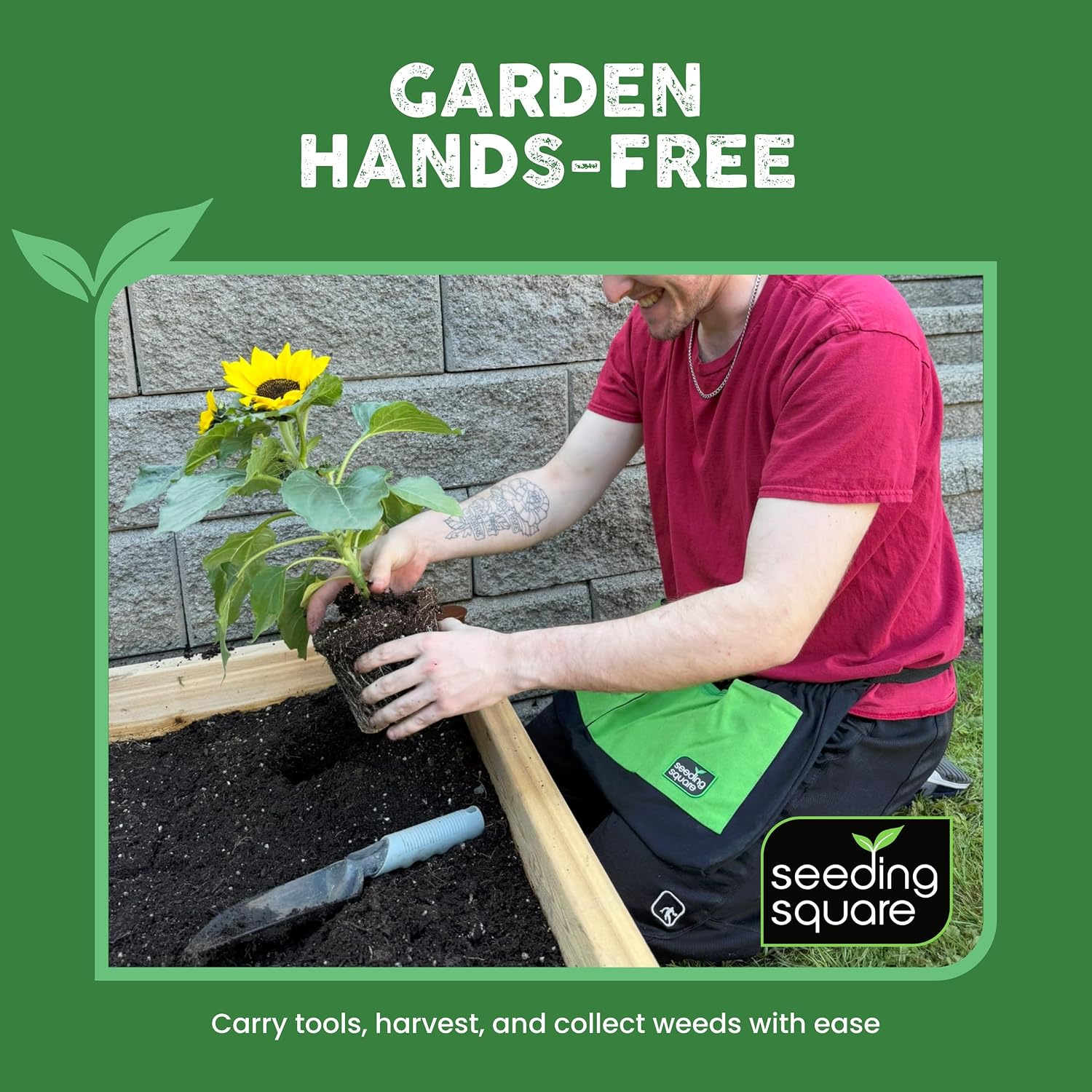 Harvest Apron Hands-Free Gardening Apron for Fruits, Vegetables, Tools – Adjustable, Durable, Washable