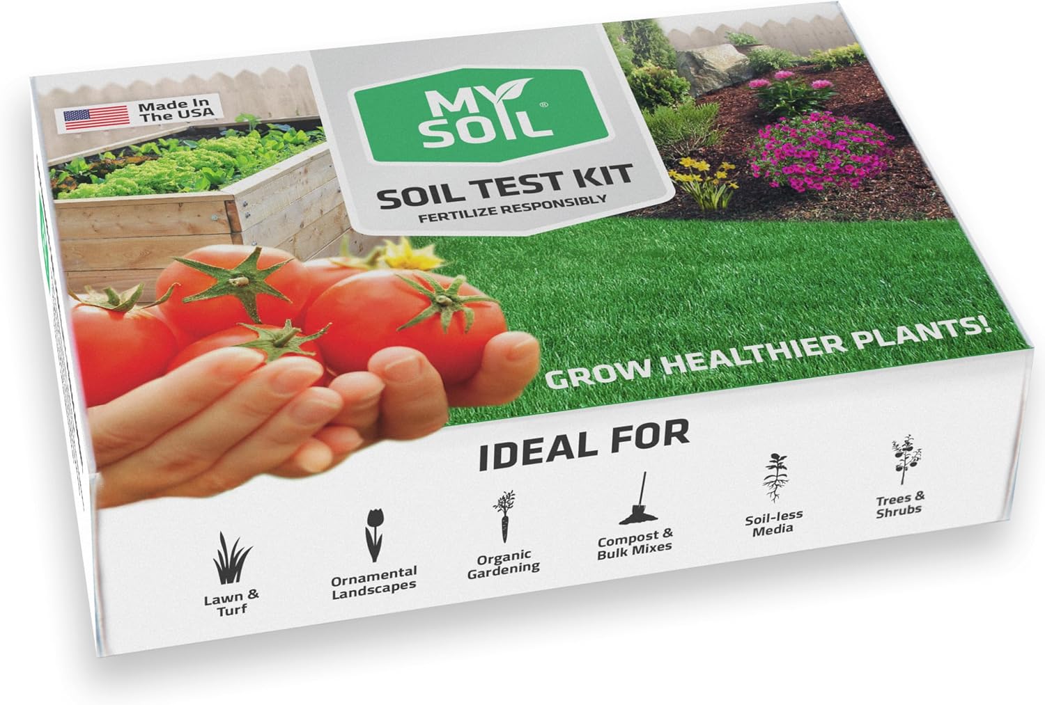 MySoil Soil Test Kit 2 Pack, Unlock Your Lawn & Garden Potential, Complete & Accurate Nutrient and pH Analysis with