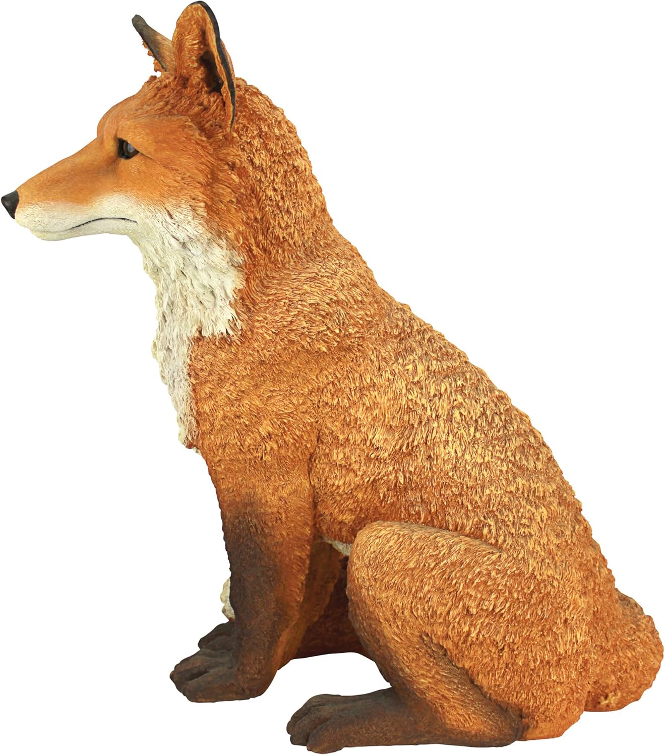Design Toscano Simon The Woodland Fox Indoor/Outdoor Garden Statue for Patio, Pool or Lawn, 18 Inch Tall, Cast Stone