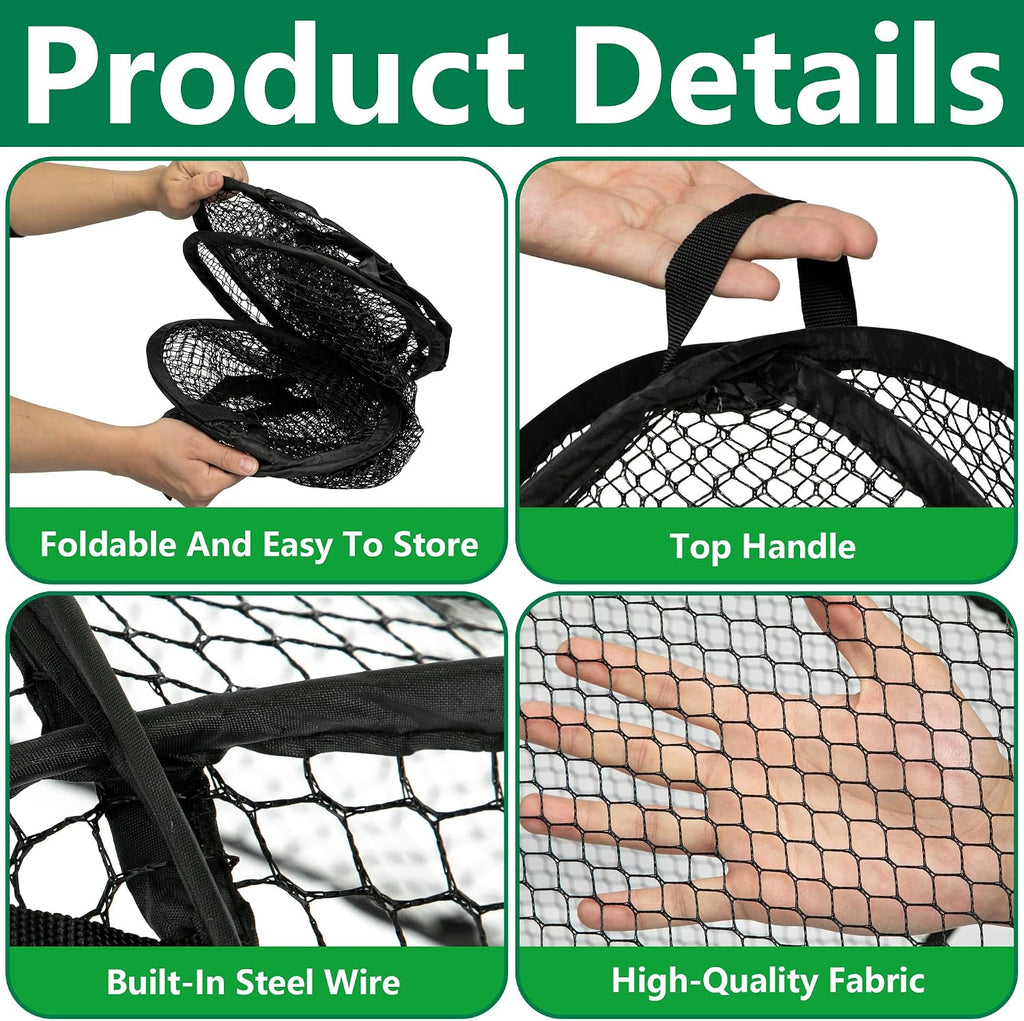 DECOHS 2 Pcs Pop-Up Mesh Plant Cover Tent, 30 x 28 x 28 Inch Garden Net Cage Guard Cover, Plant Protector Enclosure