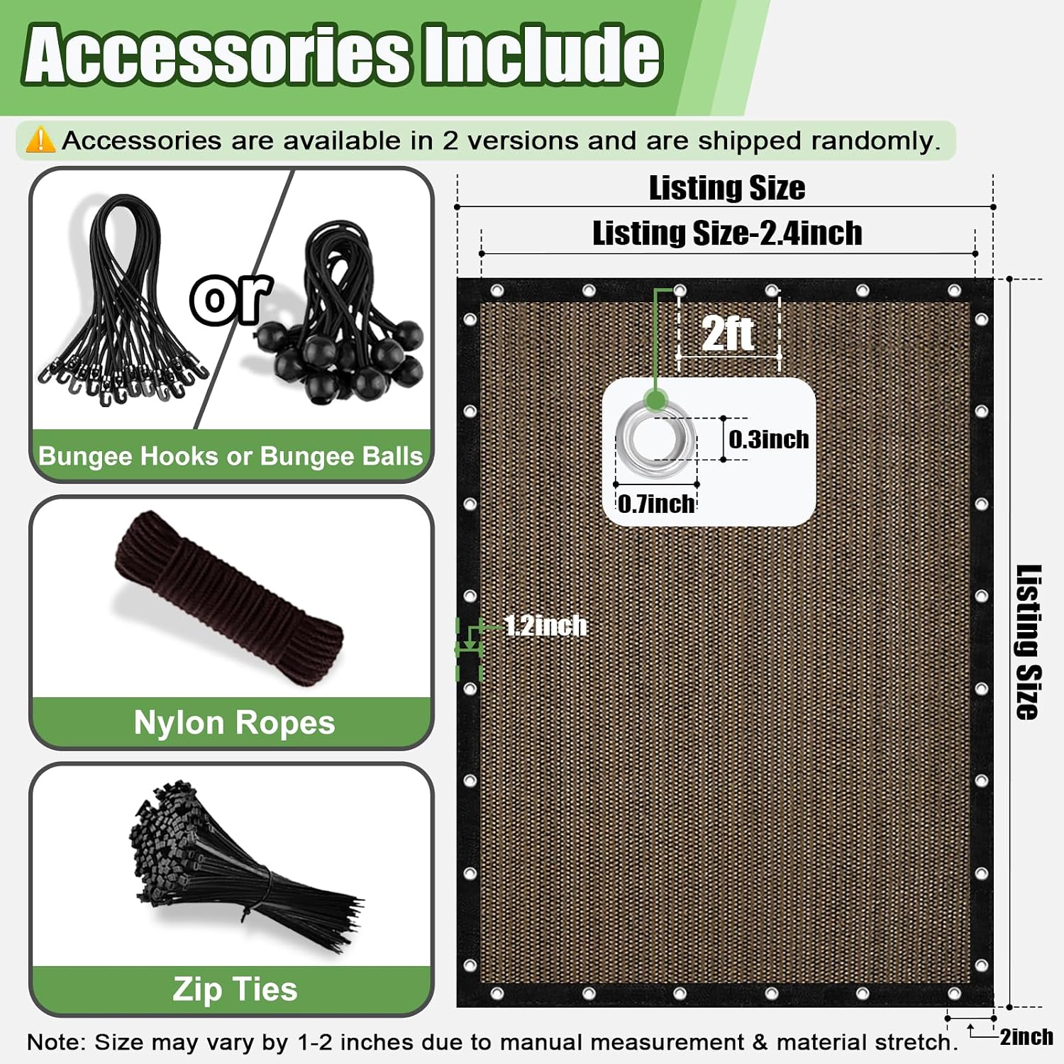 90% Outdoor Sun Shade Cloth, 6'×10' Pergola Shade Cover with Grommets, Privacy Screen Sunshades for Patio Garden