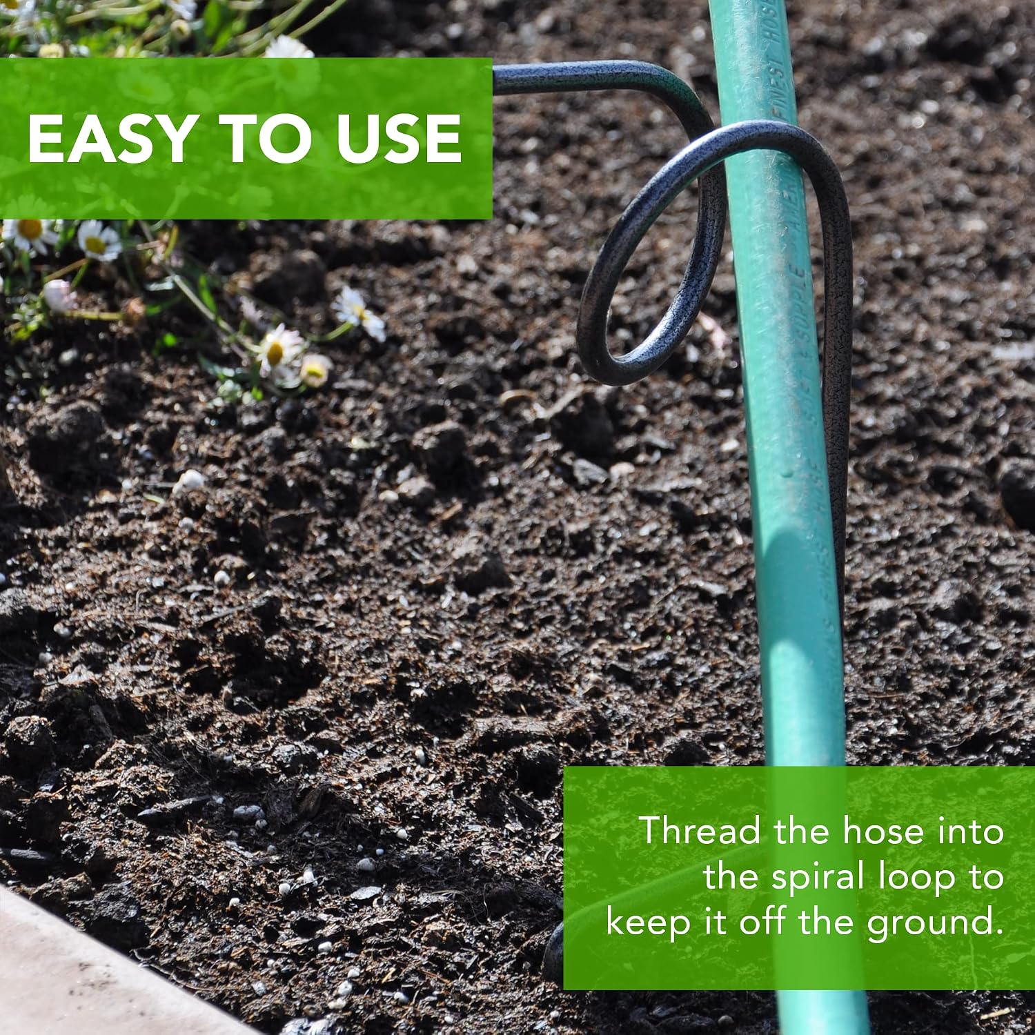 Yard Butler Plant-Saving Hose Guide, 17.5 Inch Garden Stake, 3 Pack | Heavy Duty 17.5 Inch Plant Protector Garden
