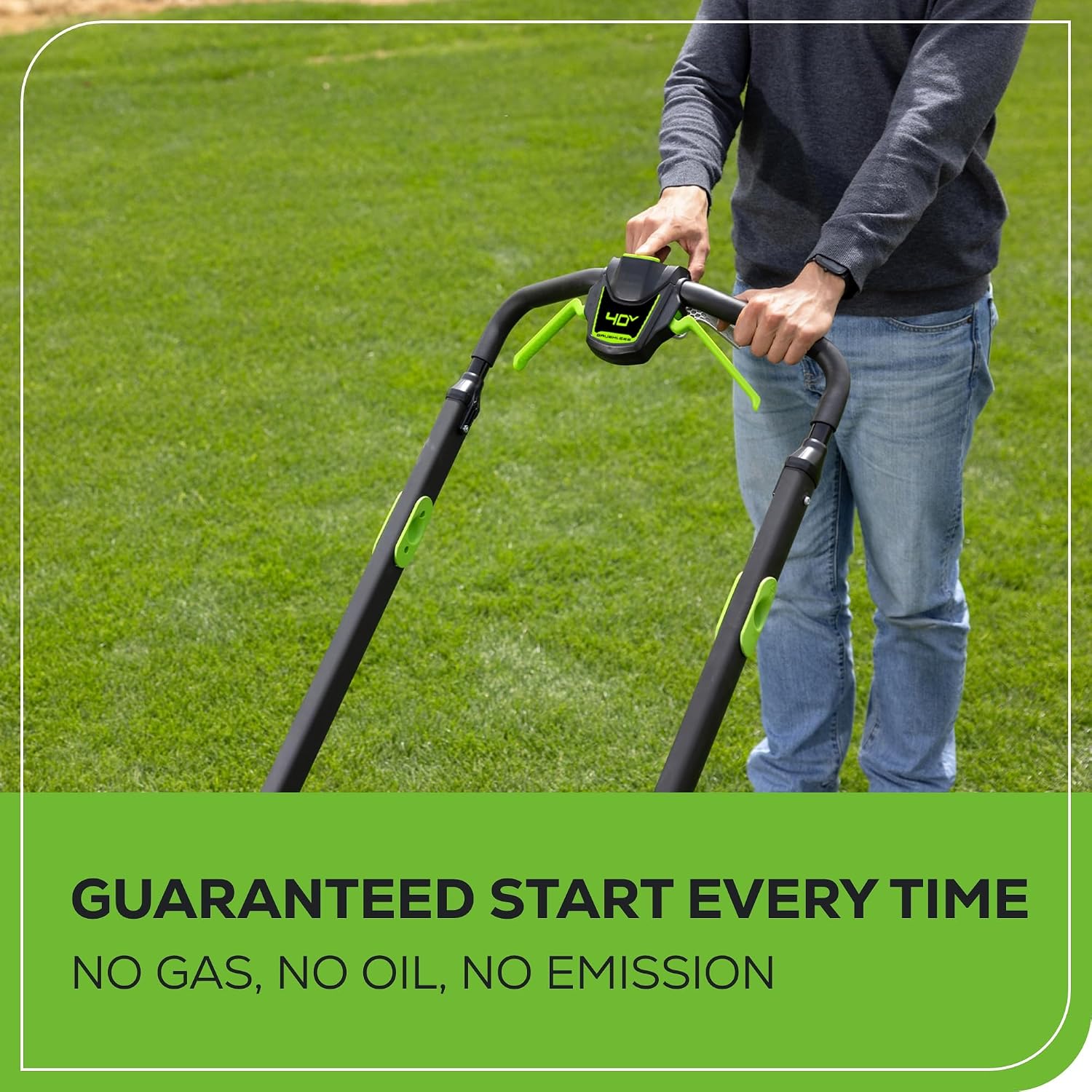 Greenworks 40V 21 in Self-Propelled Lawn Mower, 5.0 Ah Battery and Charger