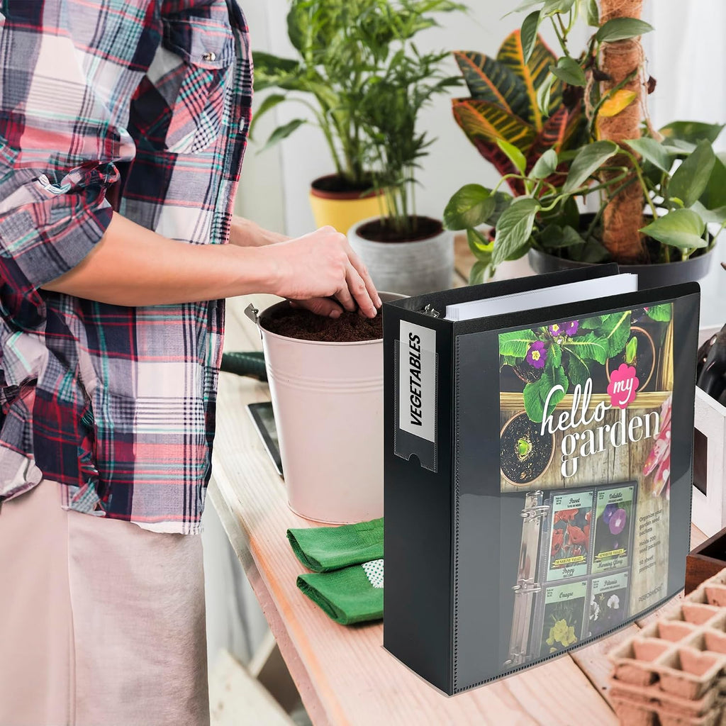 Performore Heavy-Duty Seed Storage Kit for Organizing Seed Packets, with 200 Pockets, 3.5 x 5.25'' Pocket Size, 50